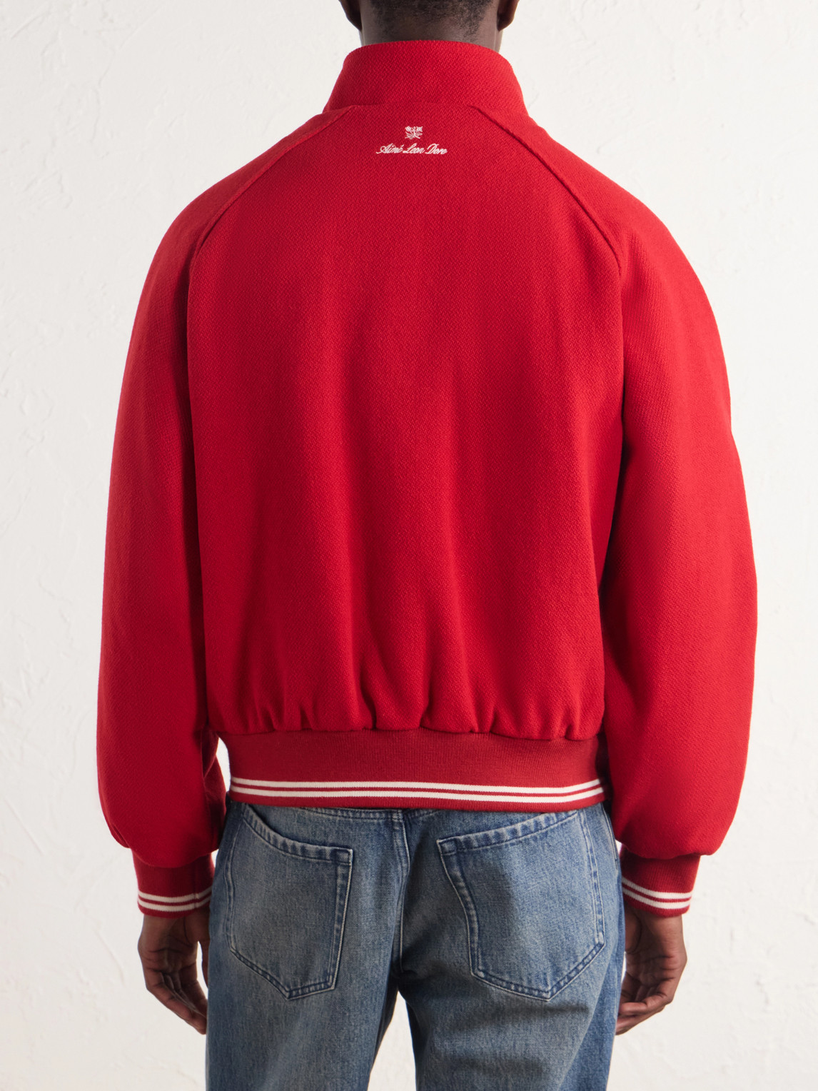 Aimé Leon Dore - Ny Highlanders Logo-Embroidered Wool-Blend Varsity Jacket
