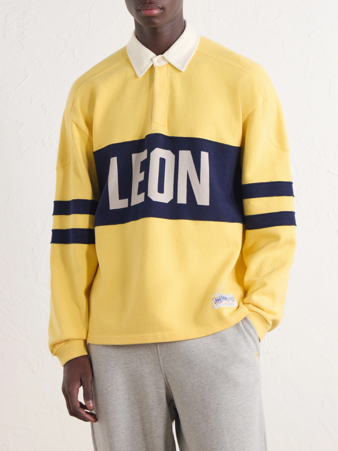 Aimé Leon Dore - Logo-Printed Striped Cotton Polo Shirt