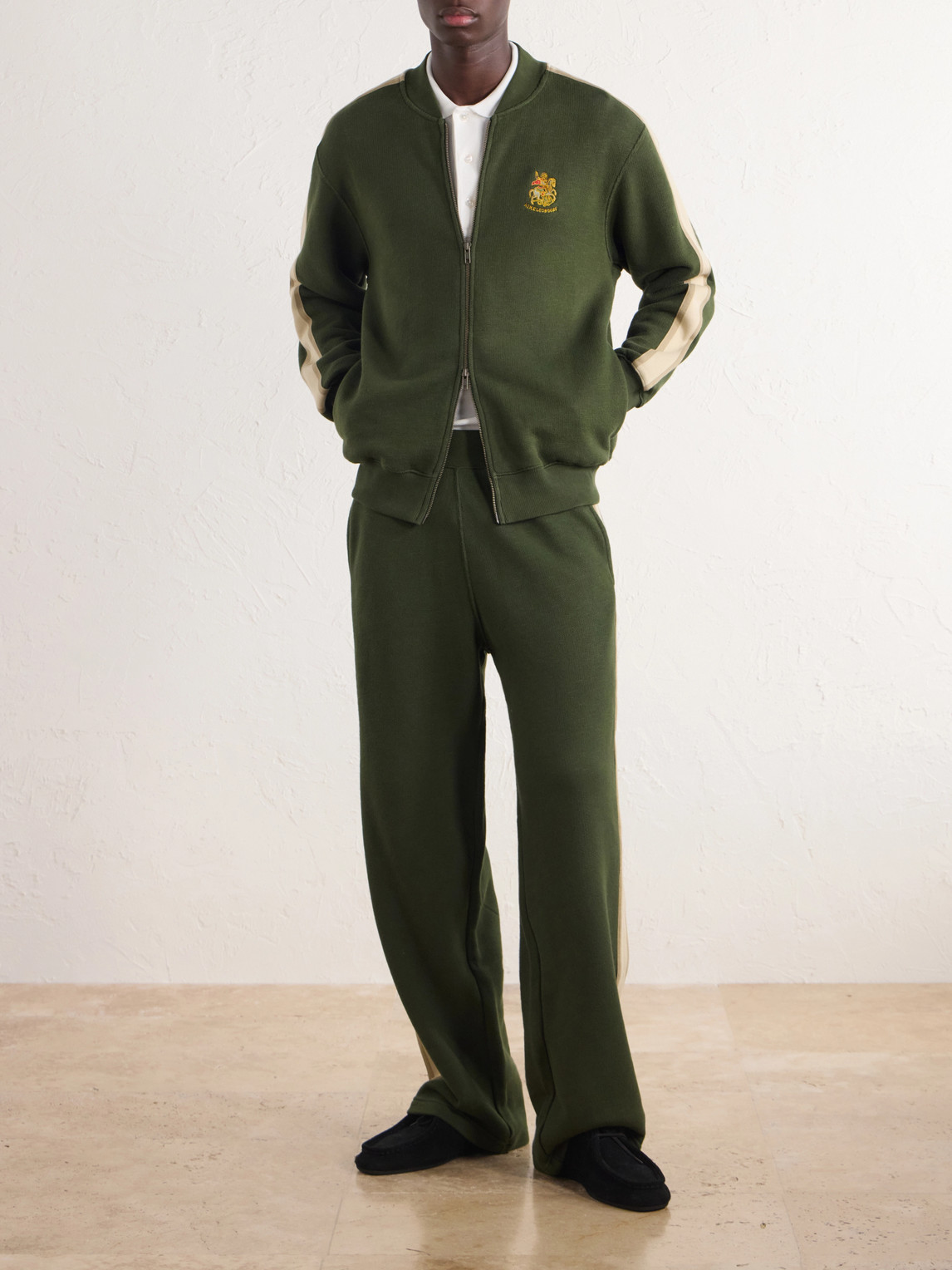 Aimé Leon Dore - Saint George Logo-Embroidered Striped Cotton Track Jacket