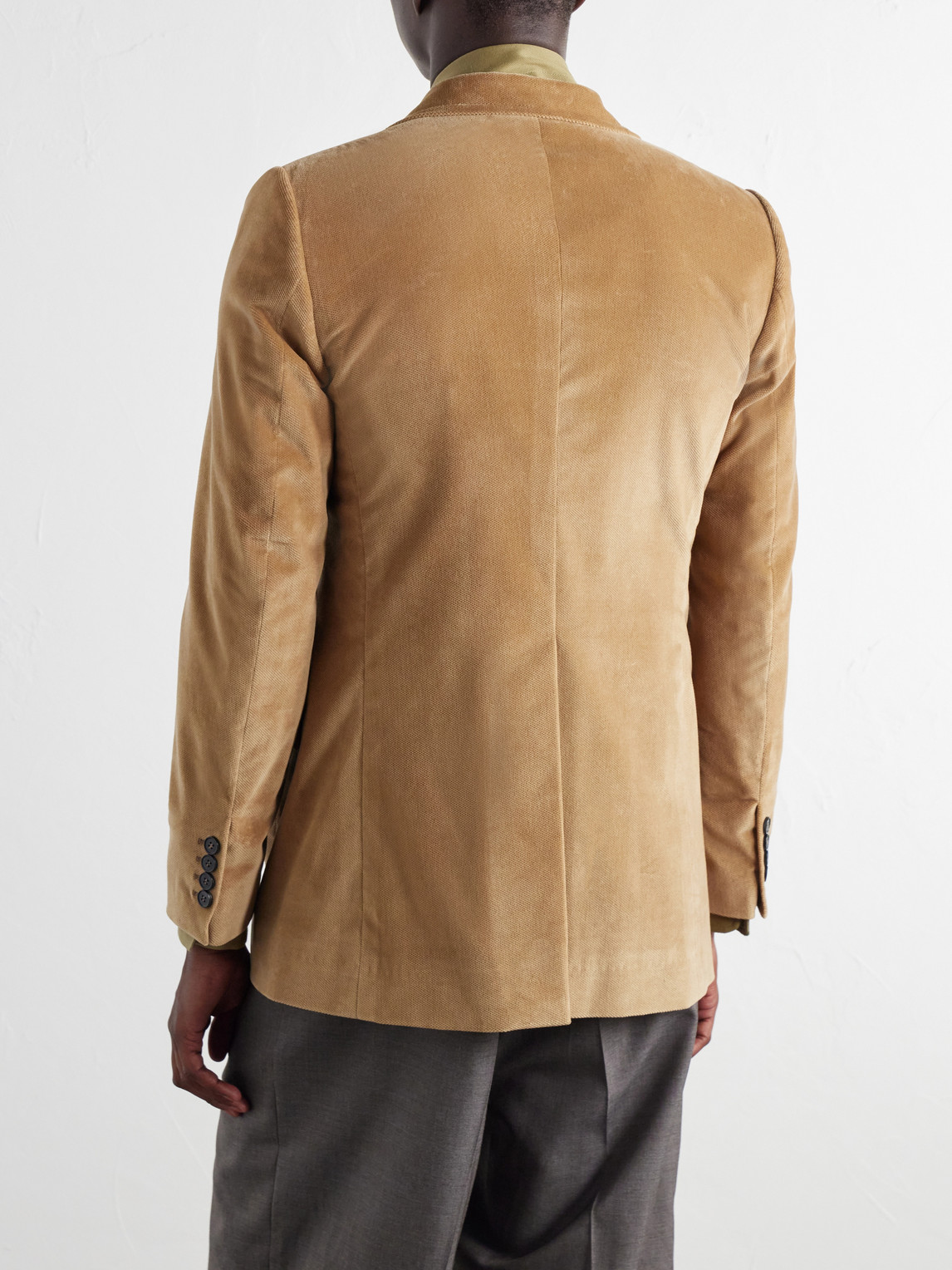 Cotton-Velvet Blazer