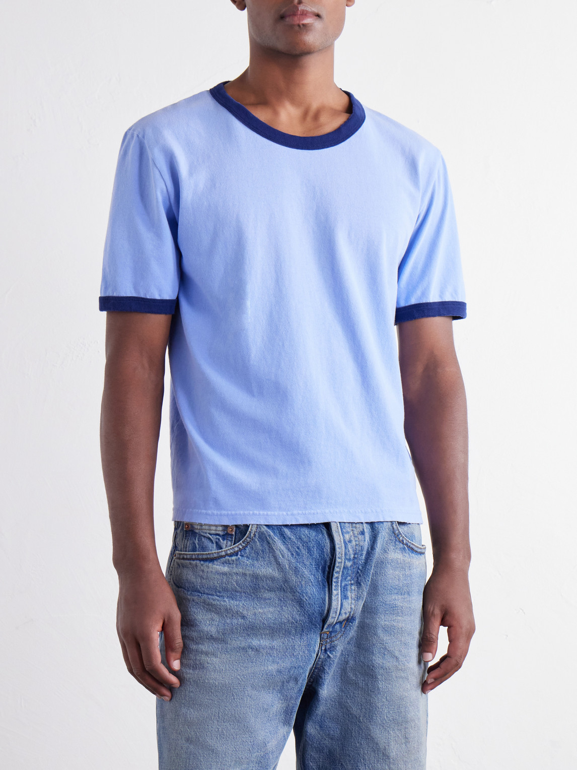 Distressed Cotton-Jersey T-Shirt