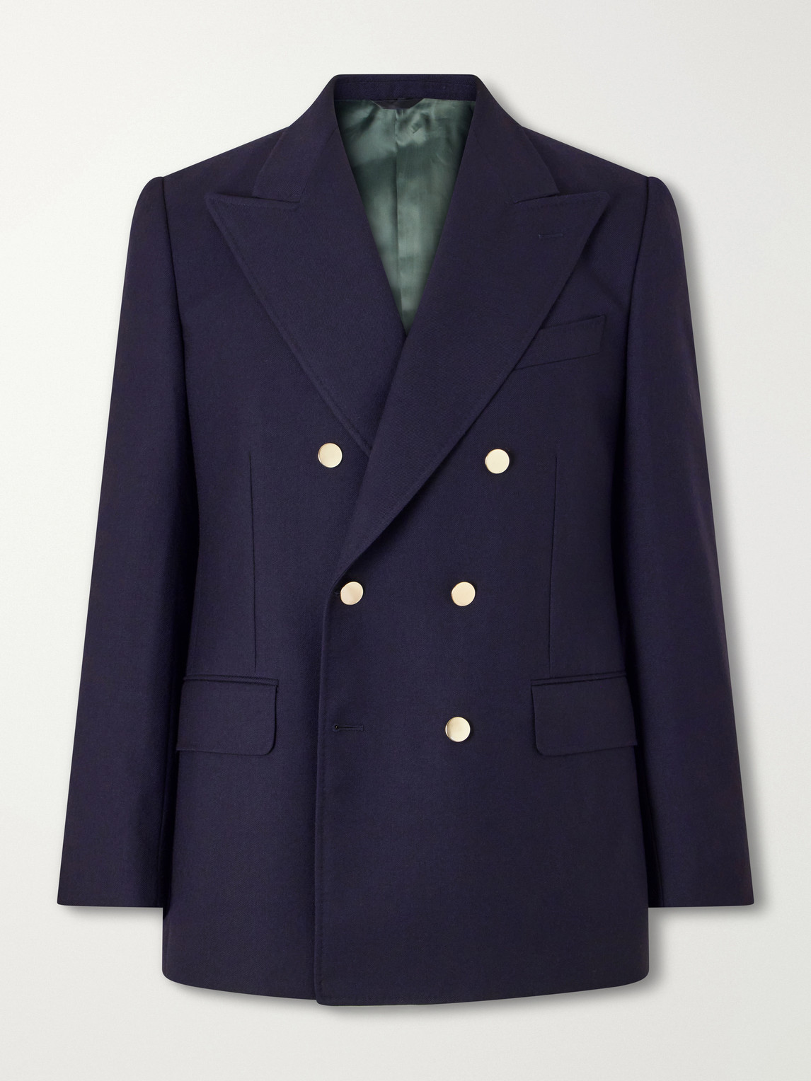Husbands – Double-Breasted Wool-Twill Blazer