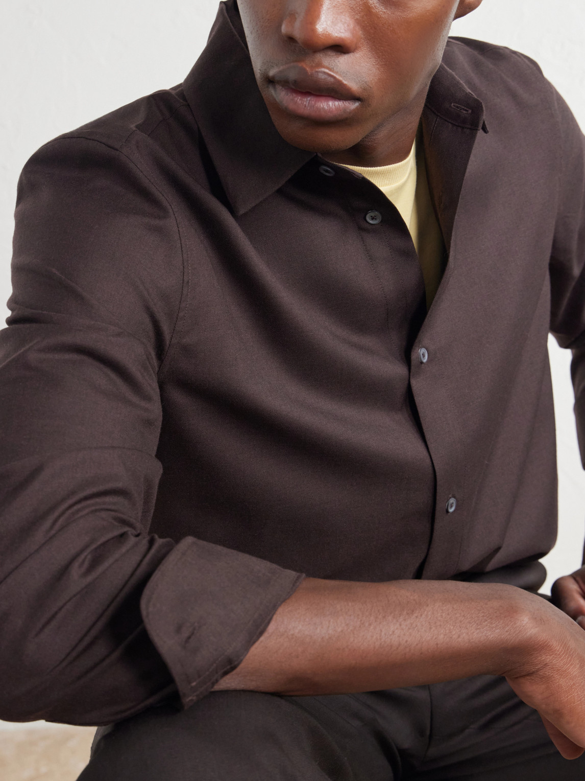 Mr P. - Wool, Silk And Cashmere-Blend Shirt
