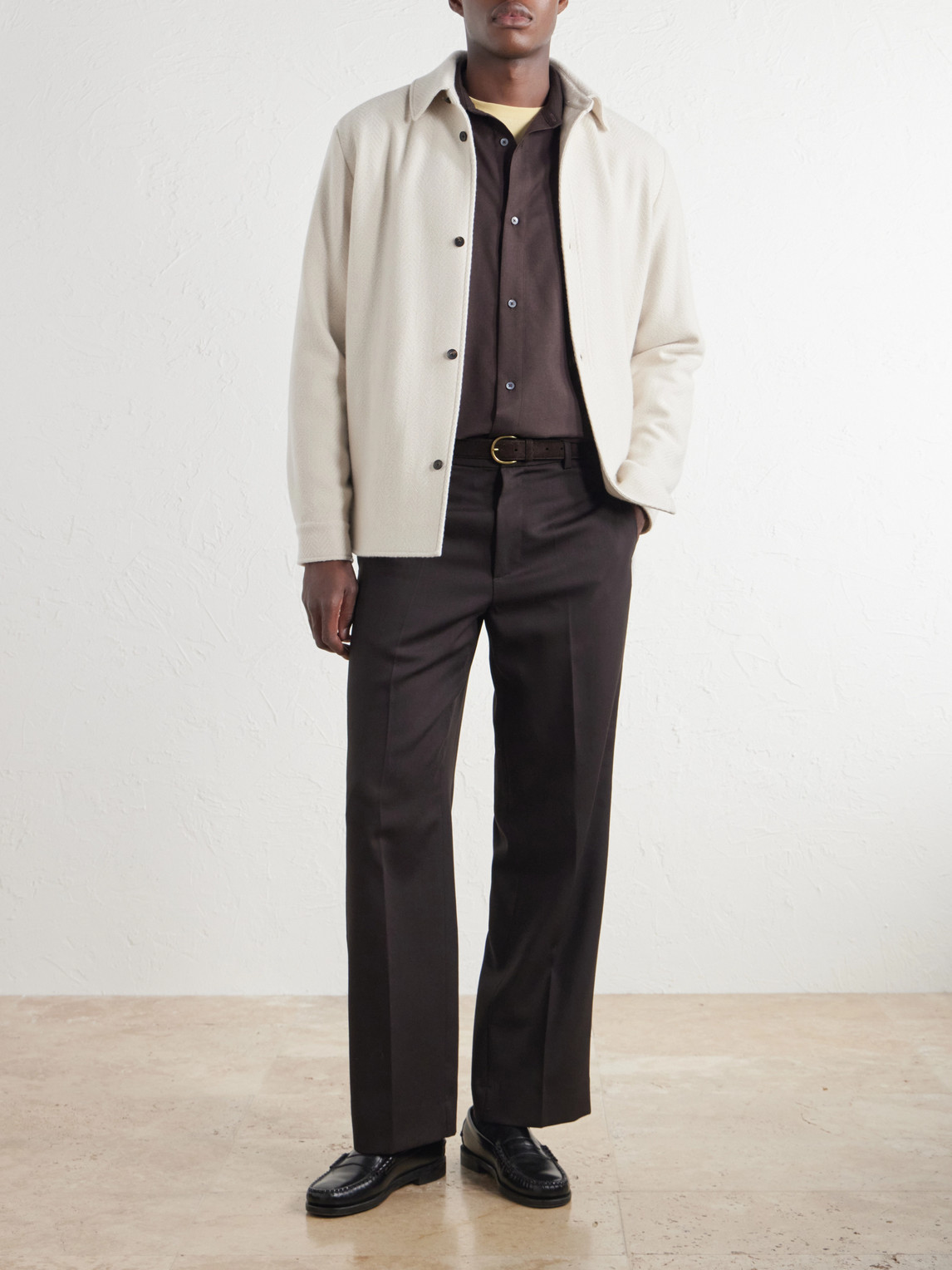 Mr P. - Wool, Silk And Cashmere-Blend Shirt
