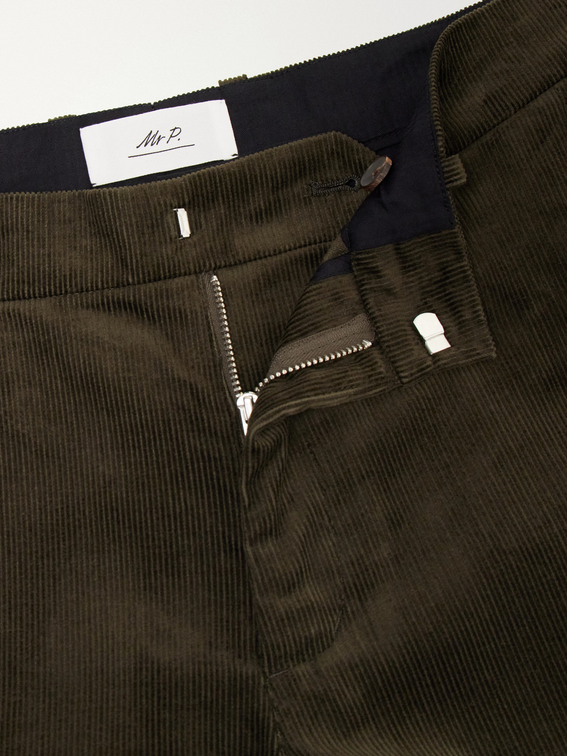 Mr P. - Slim-Fit Straight-Leg Cotton- Corduroy