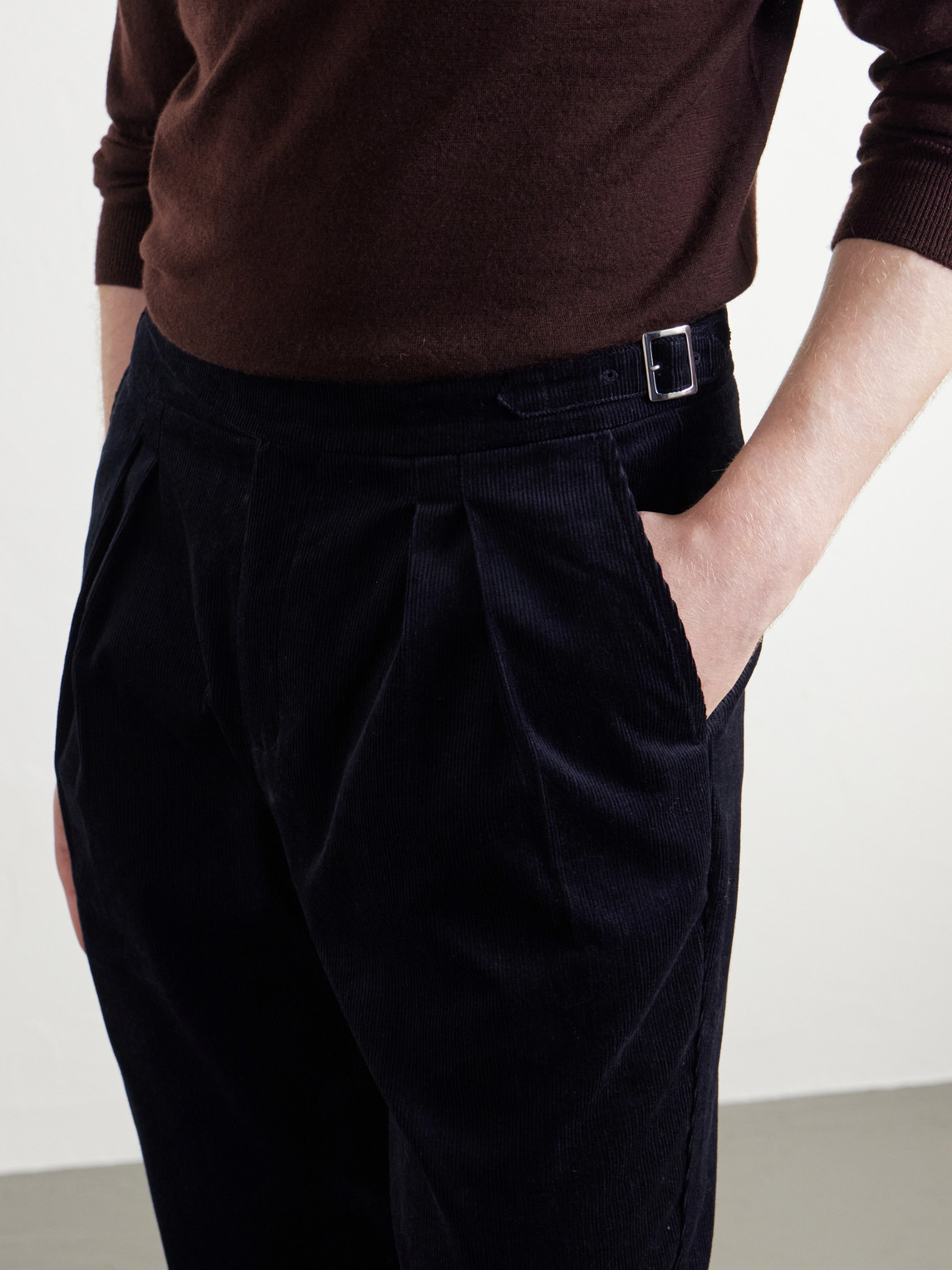 Mr P. - Tapered Cotton- Corduroy