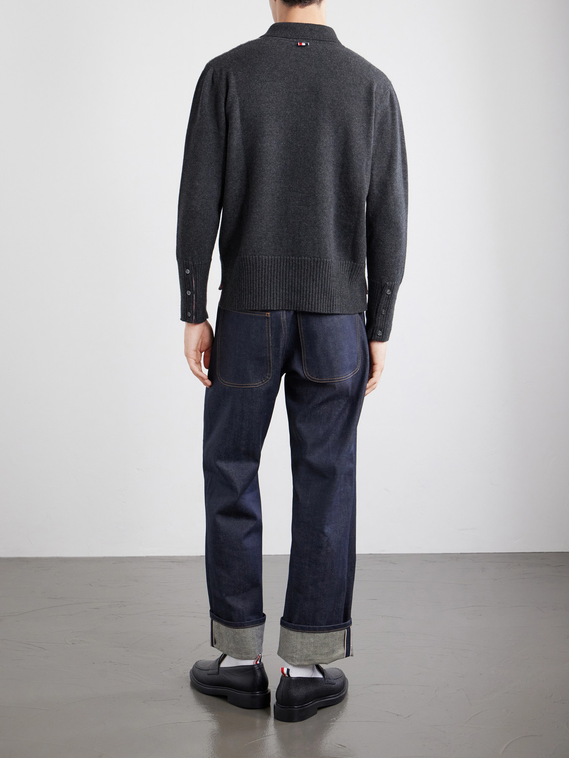 Merino Wool Polo Sweater