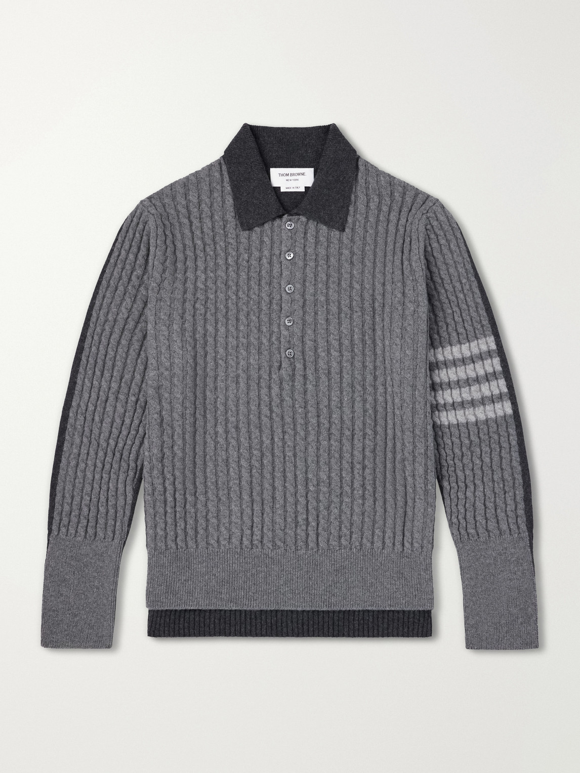 Thom Browne – Knitted Merino Wool Polo Sweater