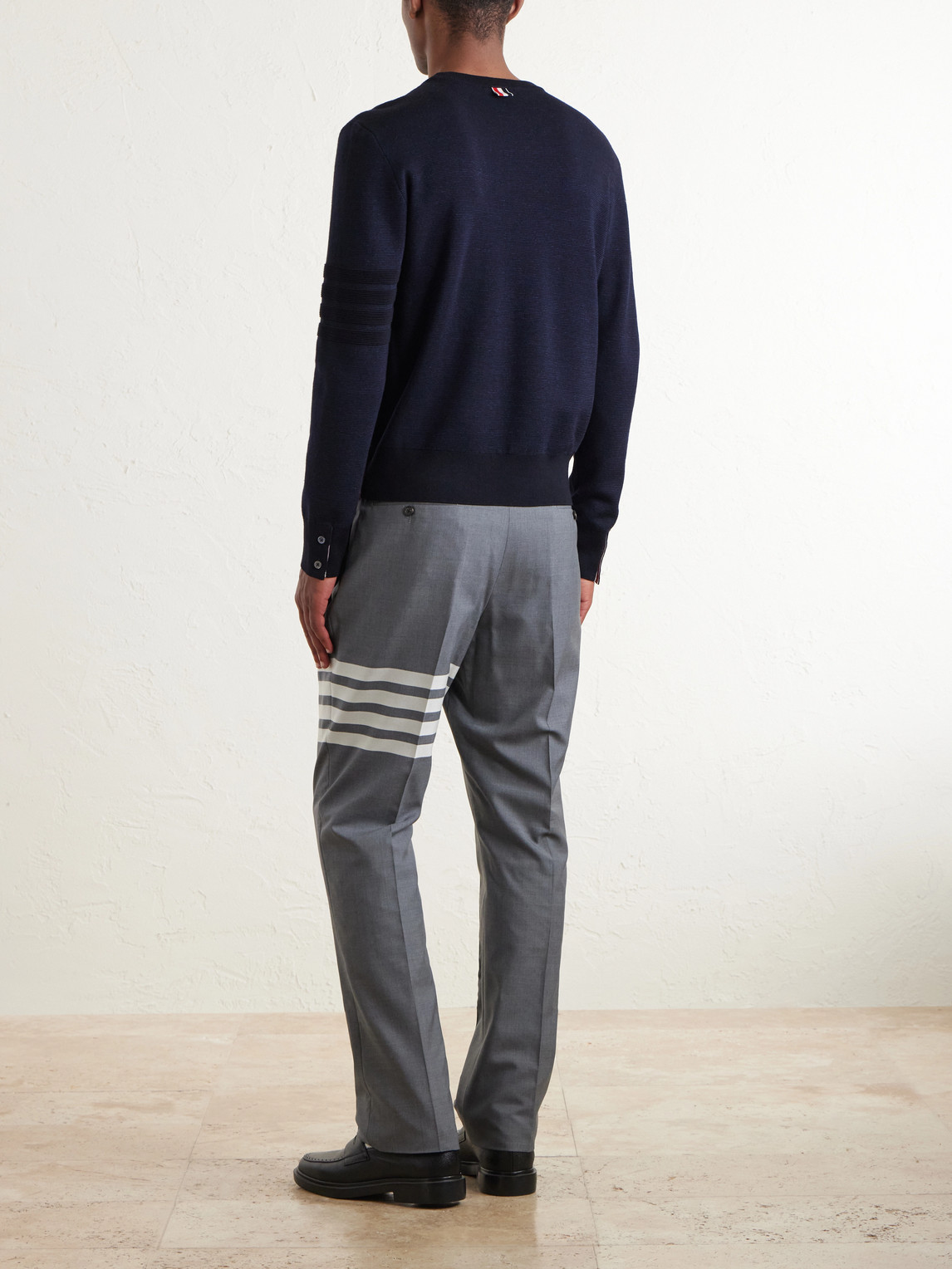 Milano Stitch Wool, Linen And Cotton-Blend Sweater