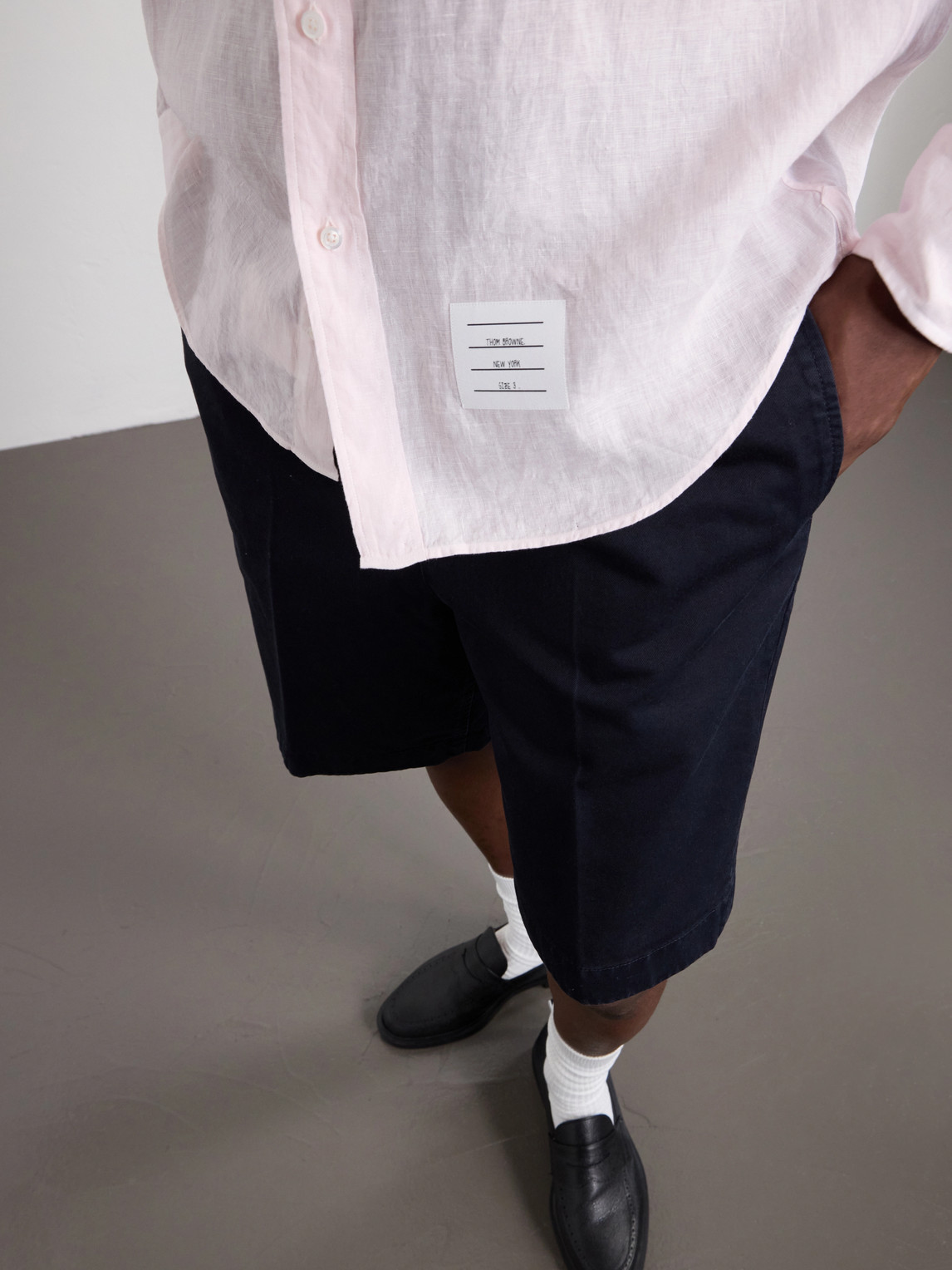Button-Down Collar Garment-Dyed Linen Shirt