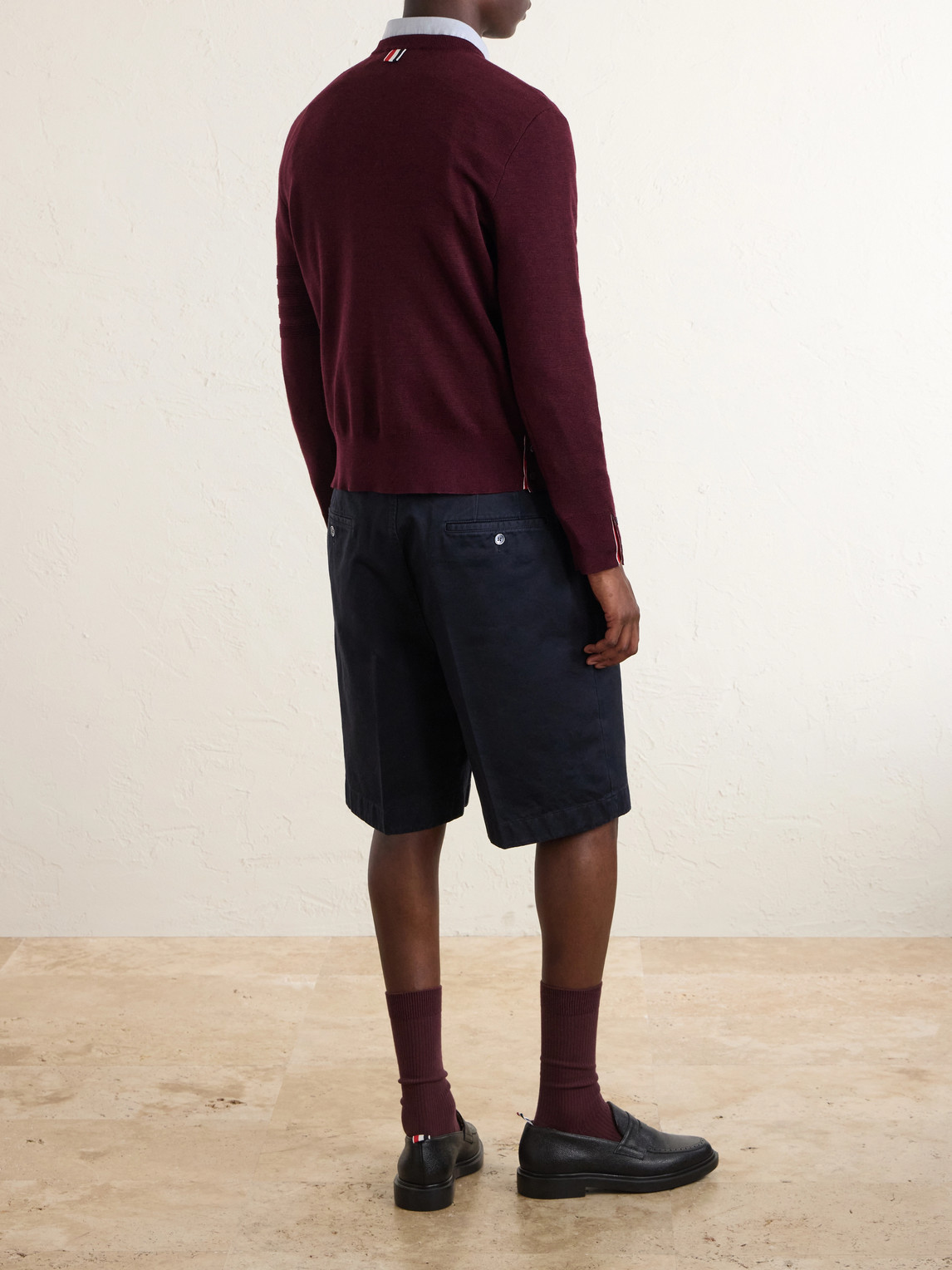 Milano Stitch Wool, Linen And Cotton-Blend Sweater