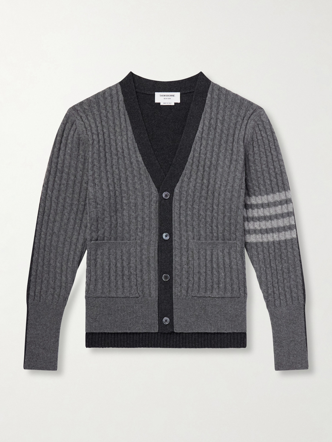Thom Browne – Cable-Knit Virgin Wool Cardigan