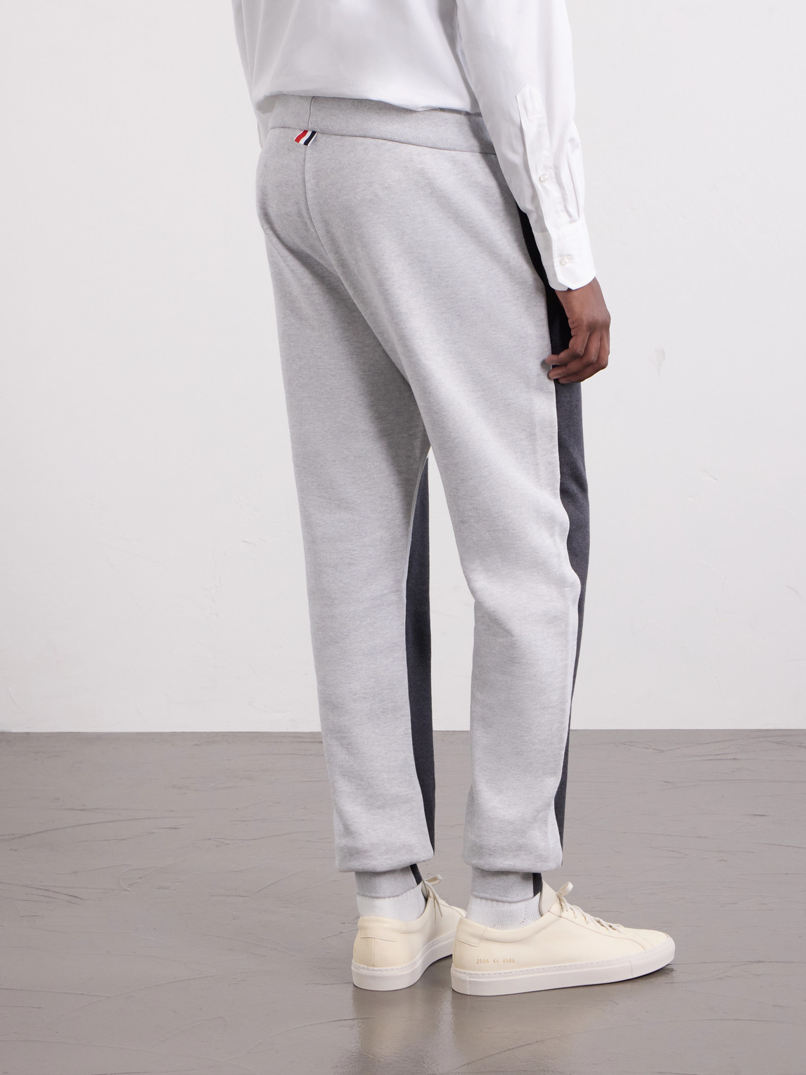 Tapered Striped Cotton-Jersey Sweatpants