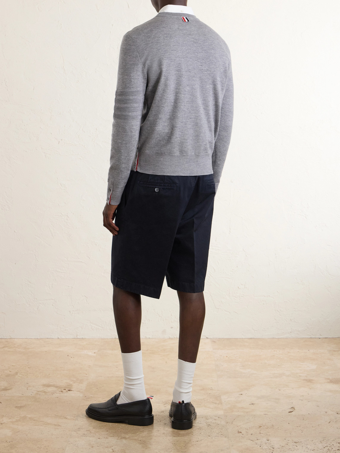 Milano Stitch Wool, Linen And Cotton-Blend Sweater