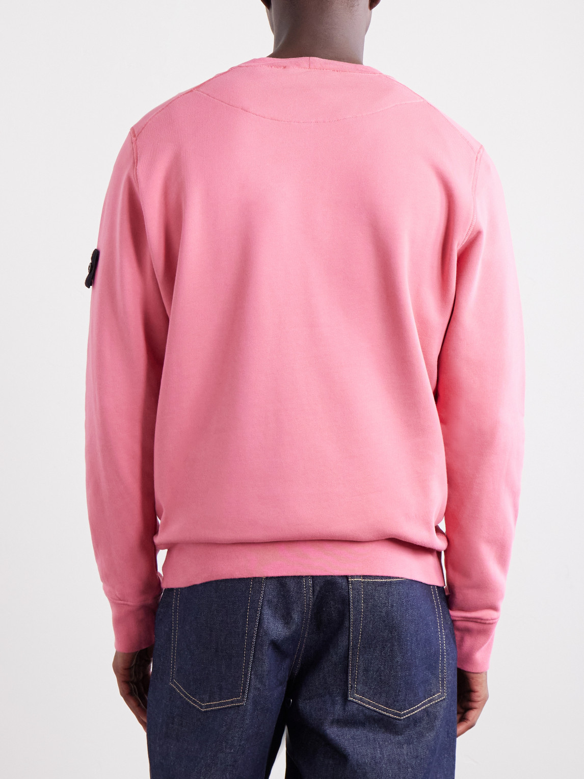 Garment-Dyed Cotton-Fleece Sweatshirt