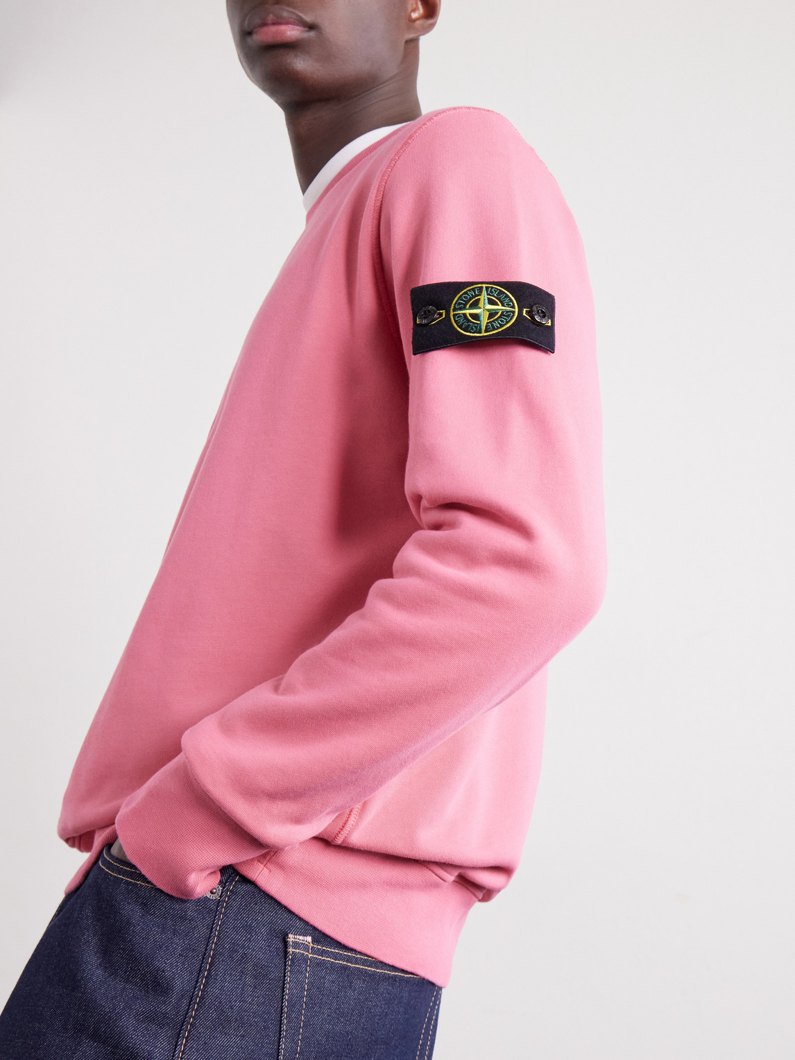 Garment-Dyed Cotton-Fleece Sweatshirt