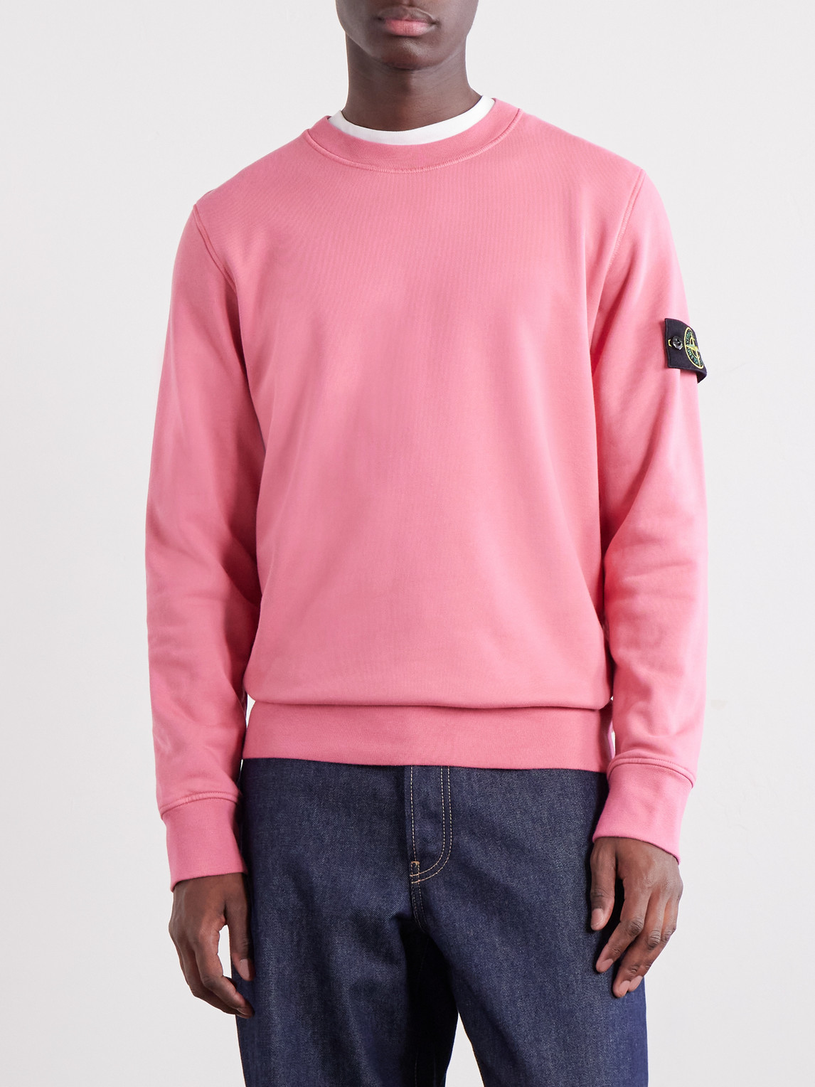 Garment-Dyed Cotton-Fleece Sweatshirt
