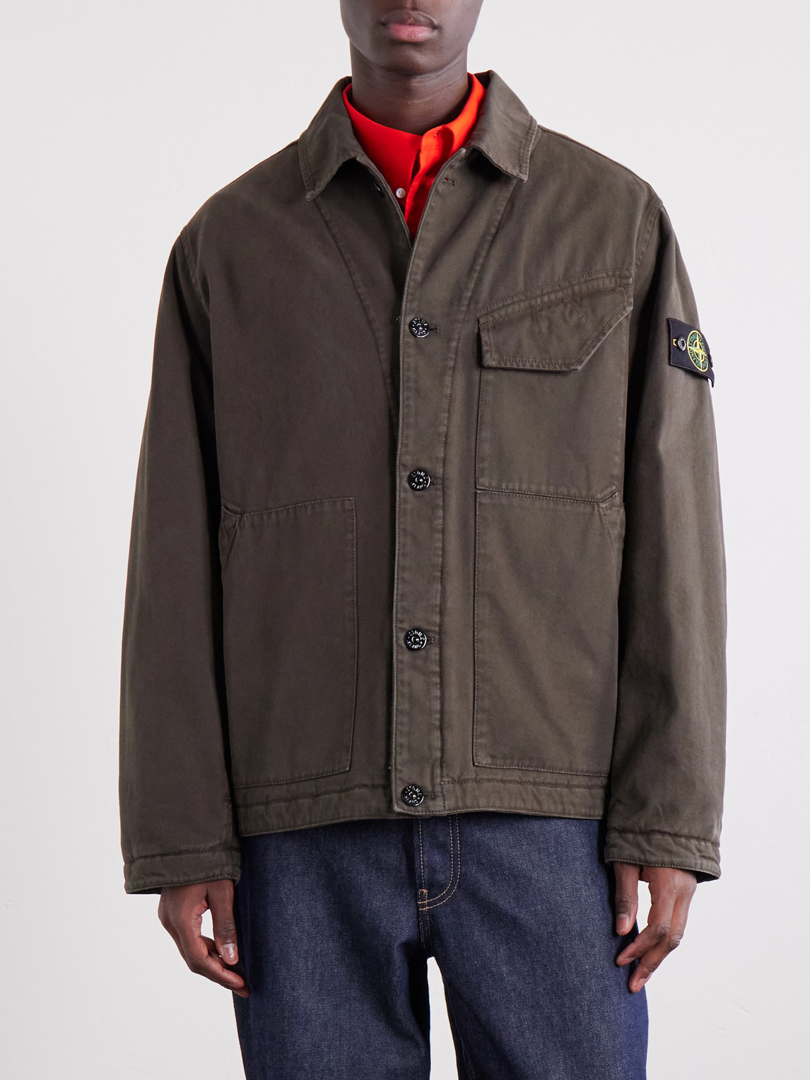 Garment-Dyed Panama Cotton-Canvas Jacket