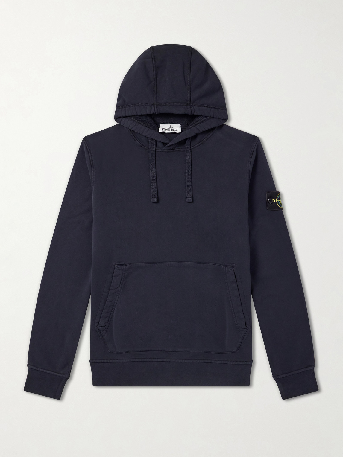 Garment-Dyed Cotton-Fleece Hoodie