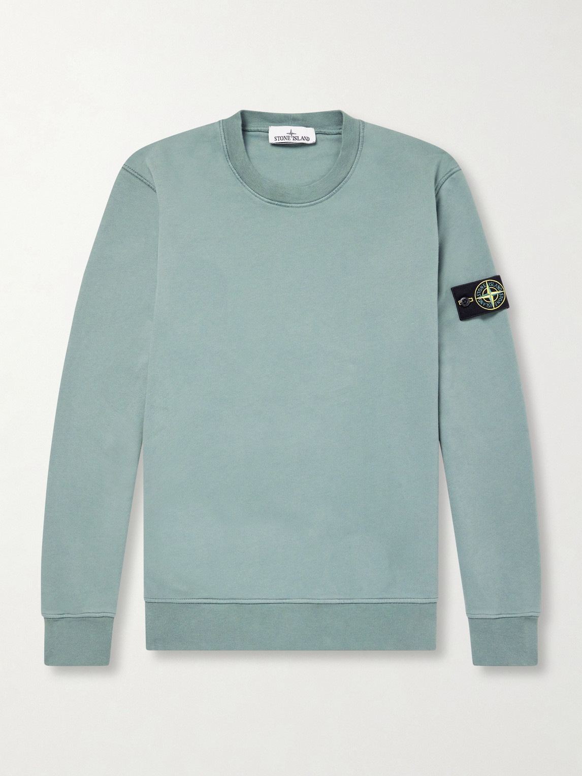 Garment-Dyed Organic Cotton-Fleece Sweatshirt