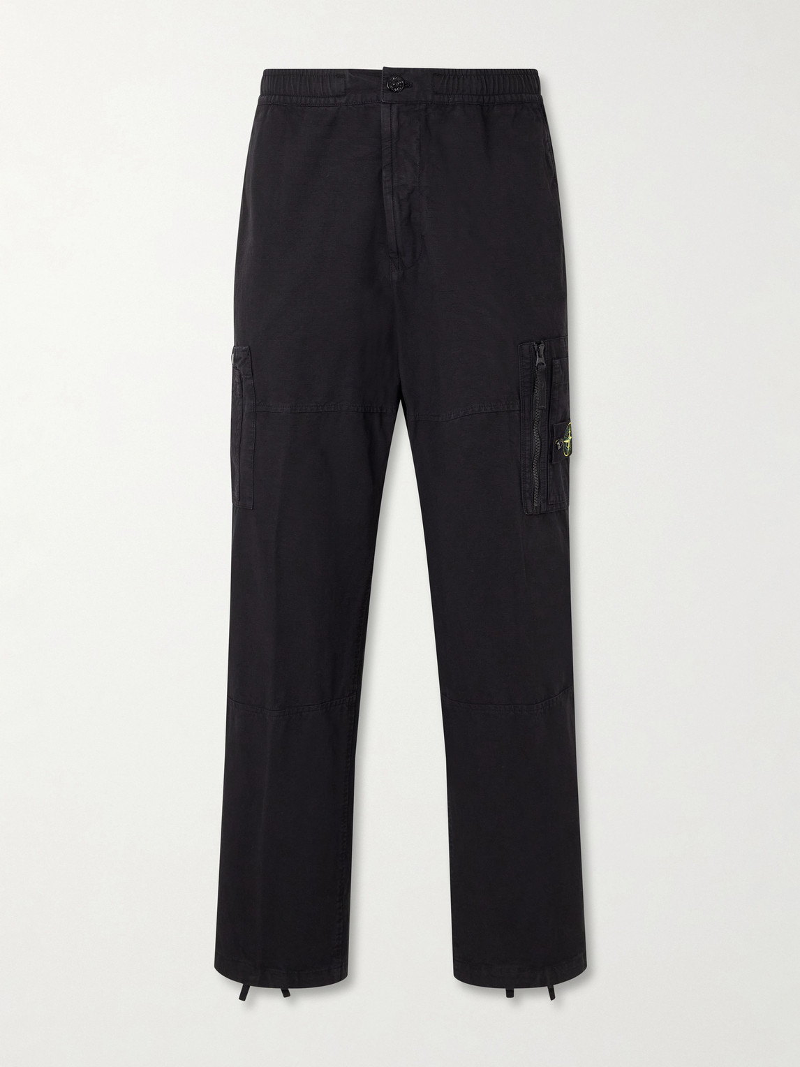 Wide-Leg Cotton Ripstop Cargo Trousers