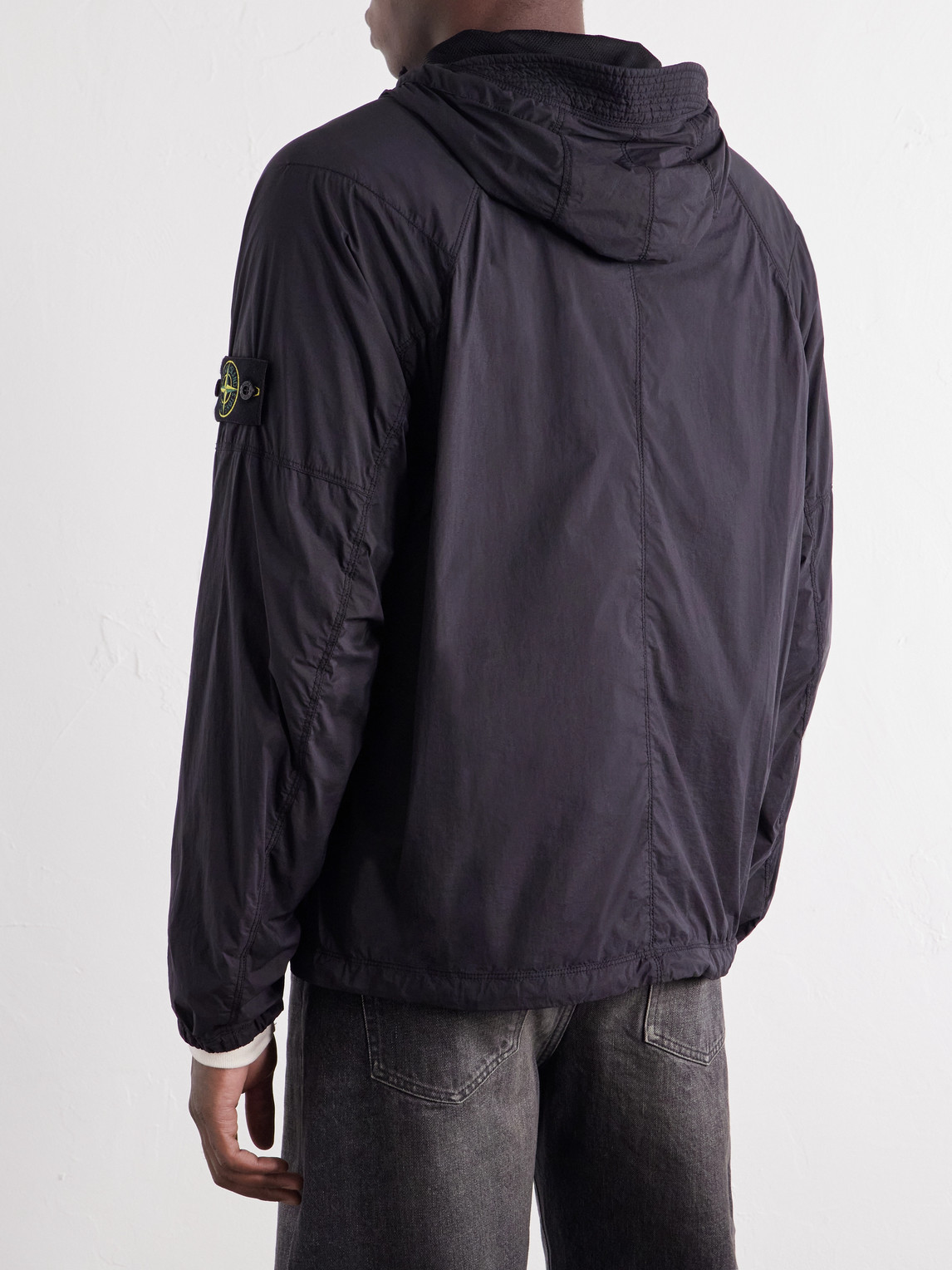 Hooded Ultralight Nylon Stretch-Tc Jacket