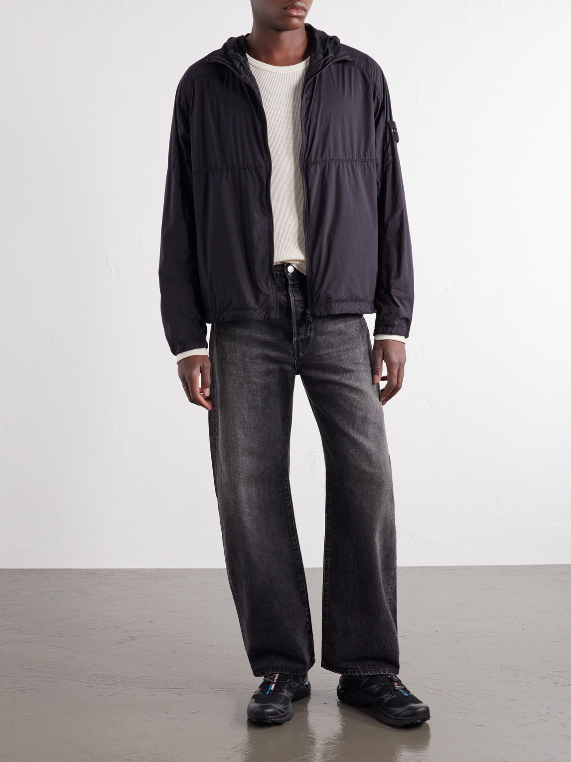 Hooded Ultralight Nylon Stretch-Tc Jacket