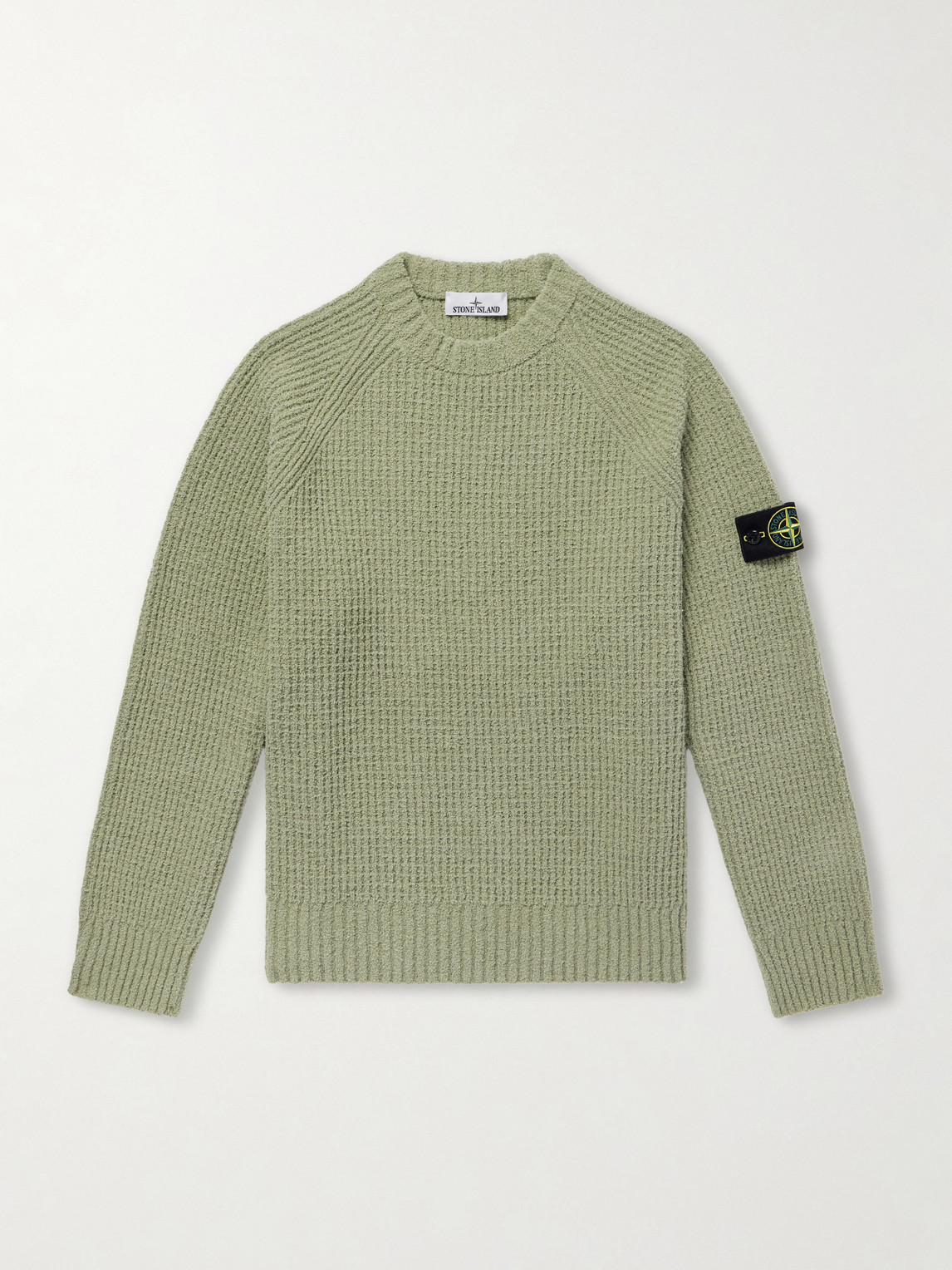 Ribbed Cotton-Bouclé Sweater