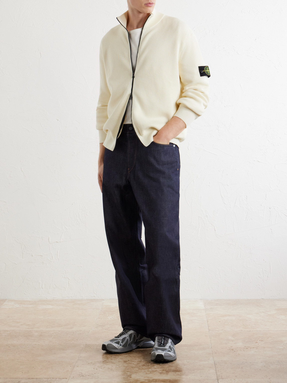 Organic Cotton Zip-Up Sweater