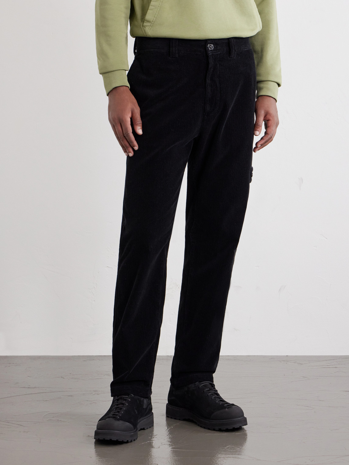 Straight-Leg Garment-Dyed Cotton- Corduroy
