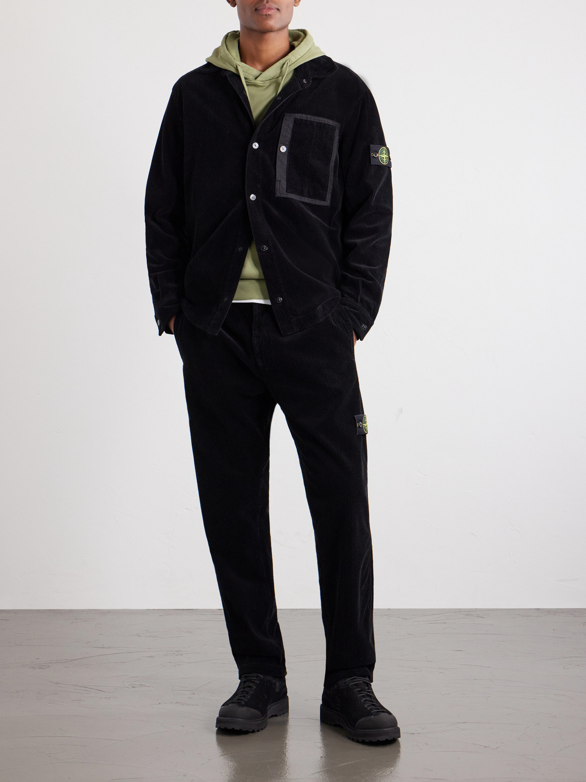 Straight-Leg Garment-Dyed Cotton- Corduroy