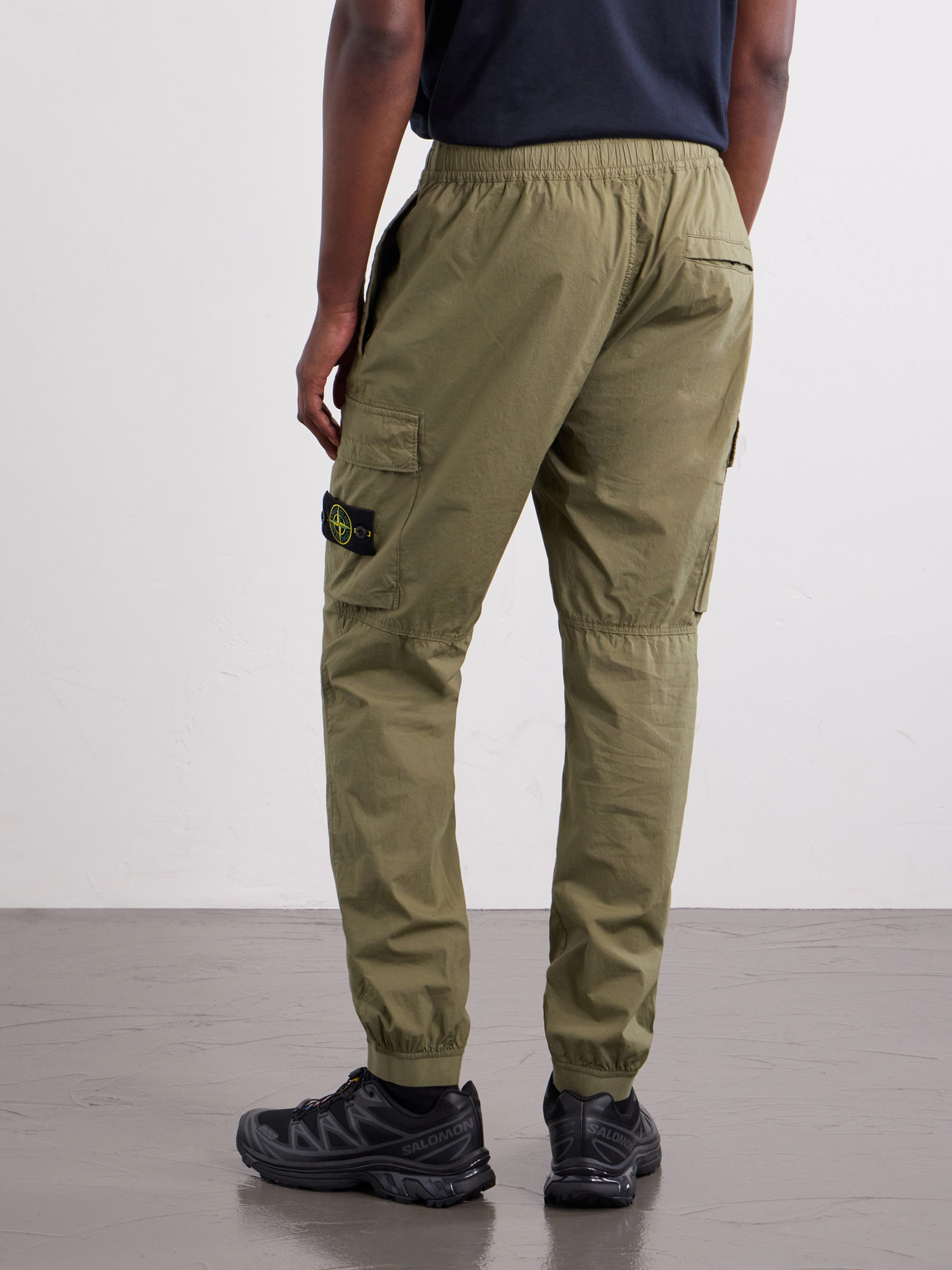 Tapered Stretch-Cotton Shell Cargo Trousers