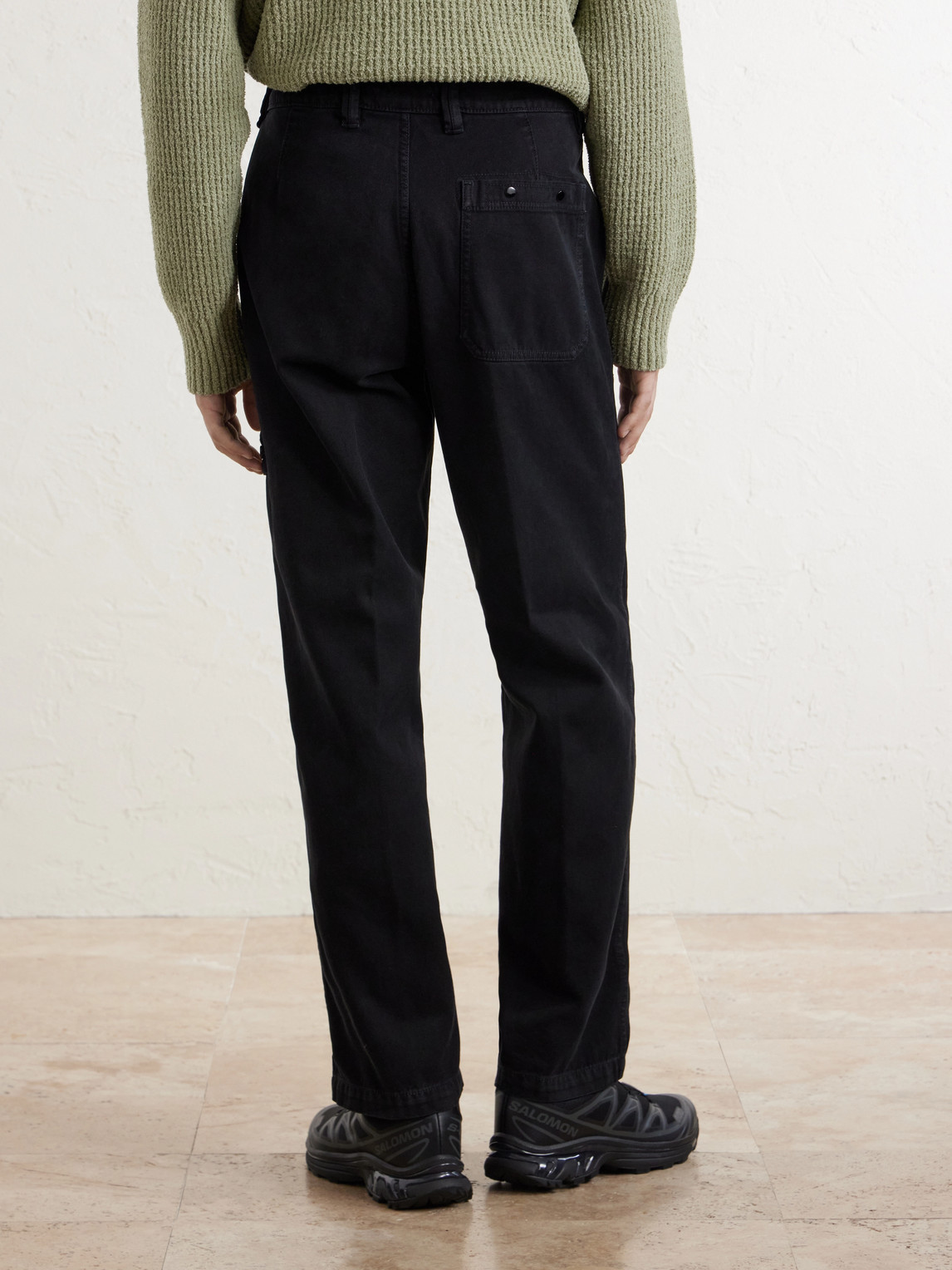 Straight-Leg Organic Panama Cotton-Canvas Trousers