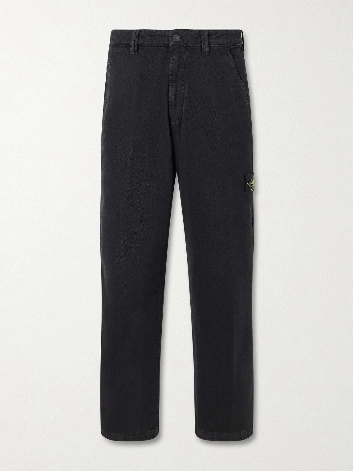 Straight-Leg Organic Panama Cotton-Canvas Trousers