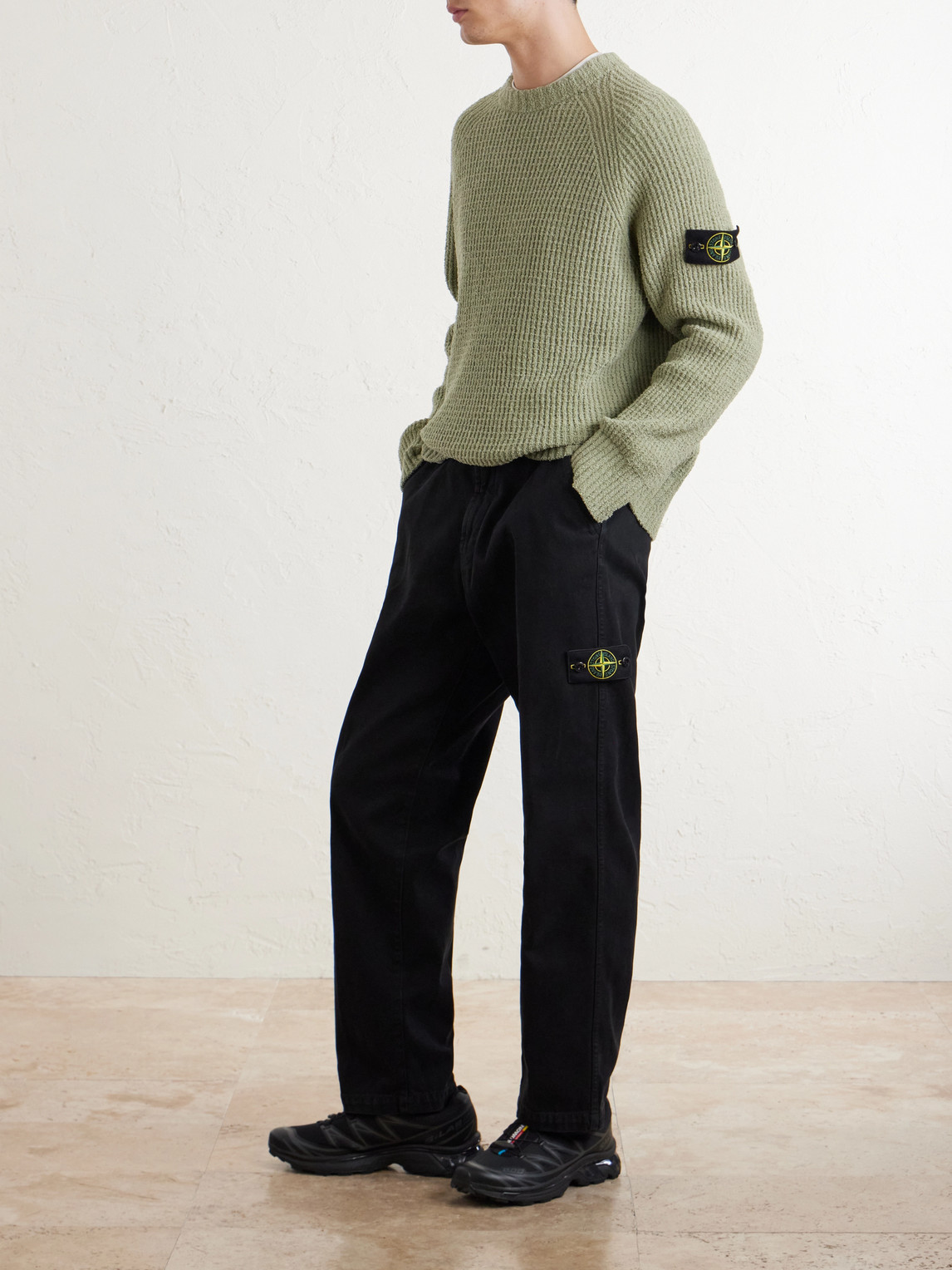 Straight-Leg Organic Panama Cotton-Canvas Trousers
