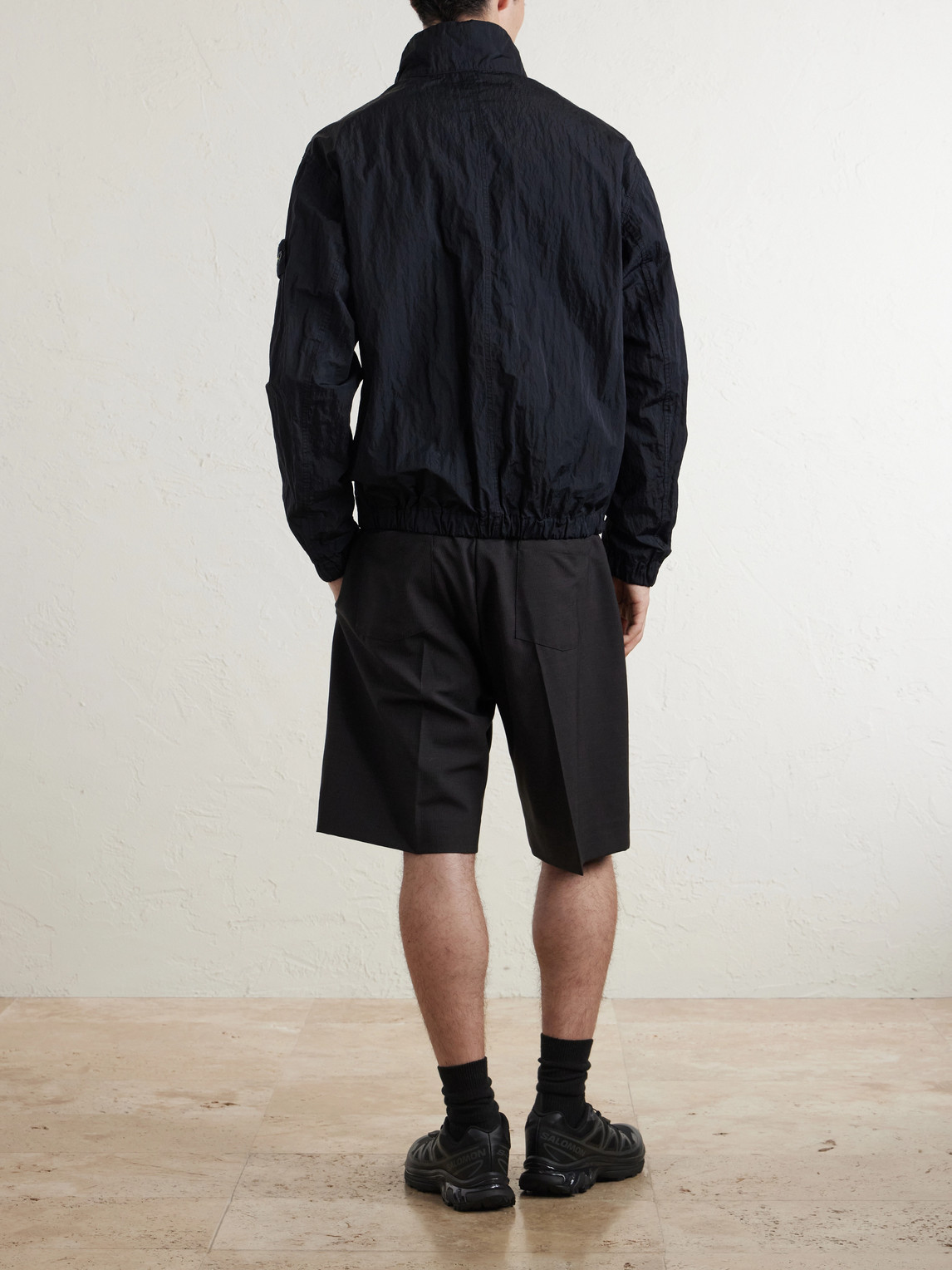 Garment-Dyed Warp Rib Nylon-Tc Jacket