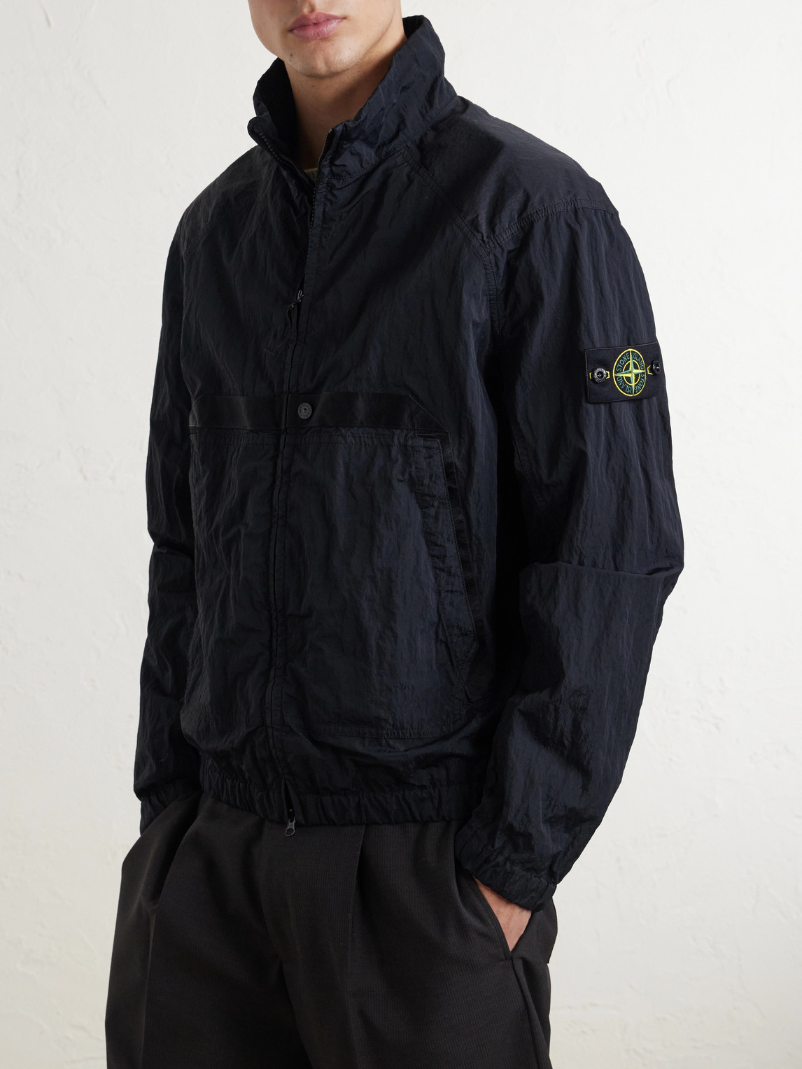 Garment-Dyed Warp Rib Nylon-Tc Jacket