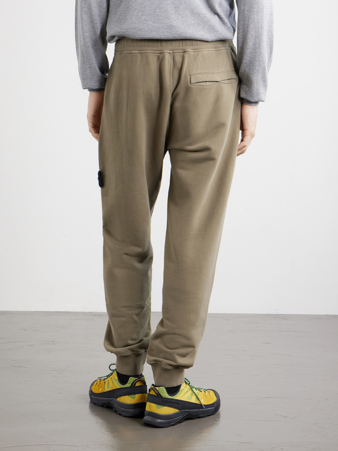 Brushed Cotton-Fleece Sweatpants
