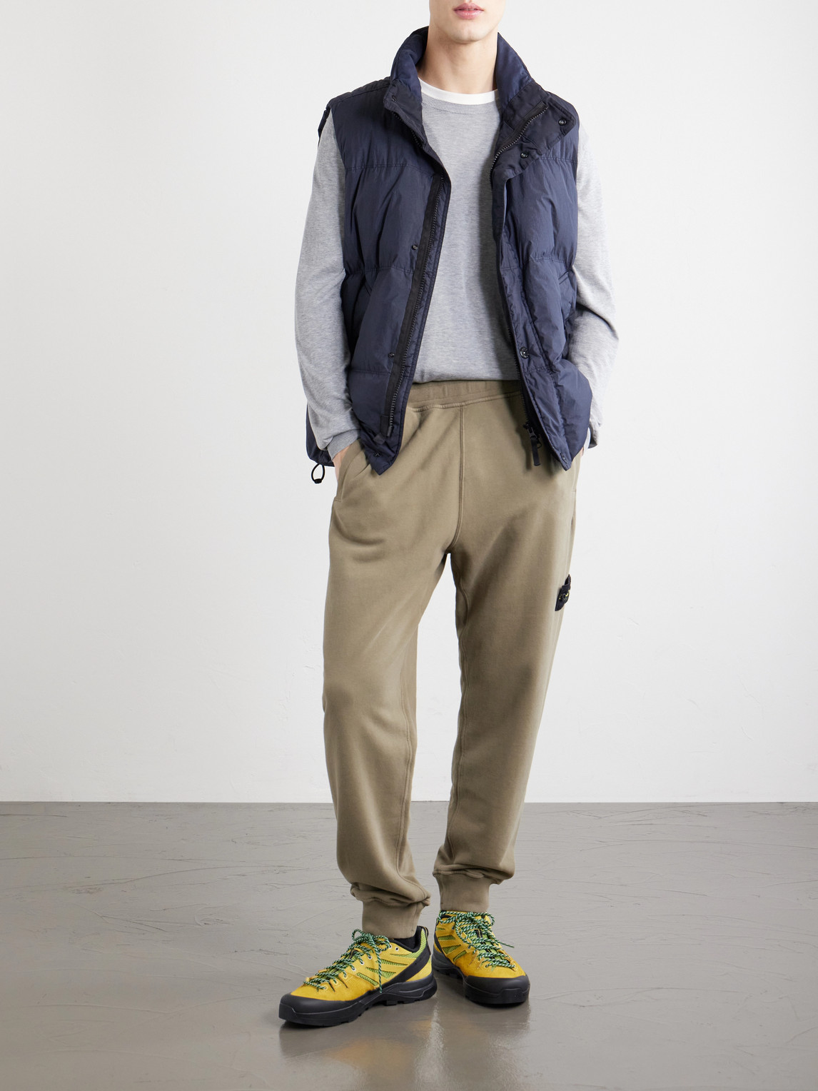 Brushed Cotton-Fleece Sweatpants