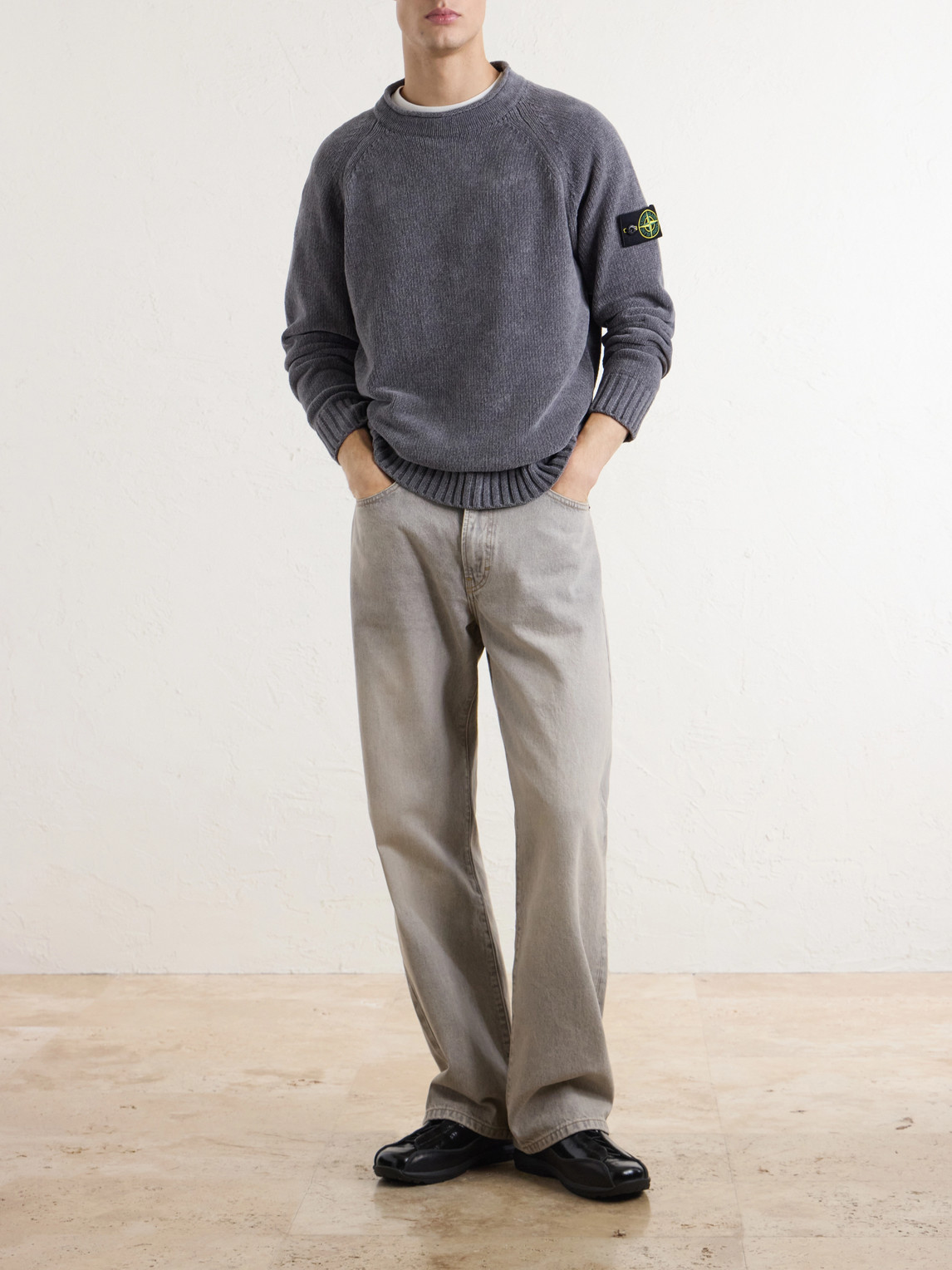 Mouliné Cotton-Chenille Sweater