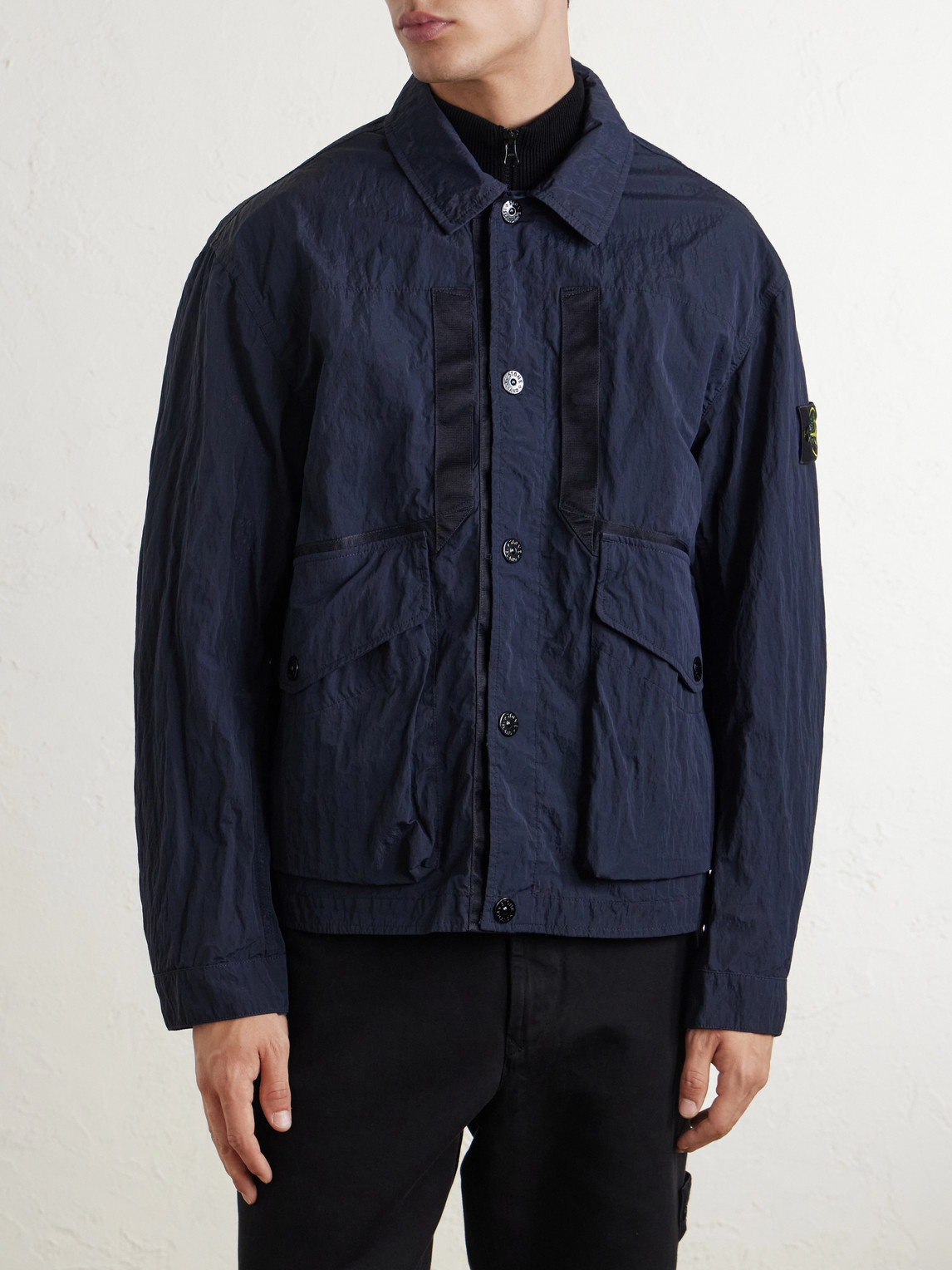 Garment-Dyed Waxed Warp Rib Nylon-Tc Jacket