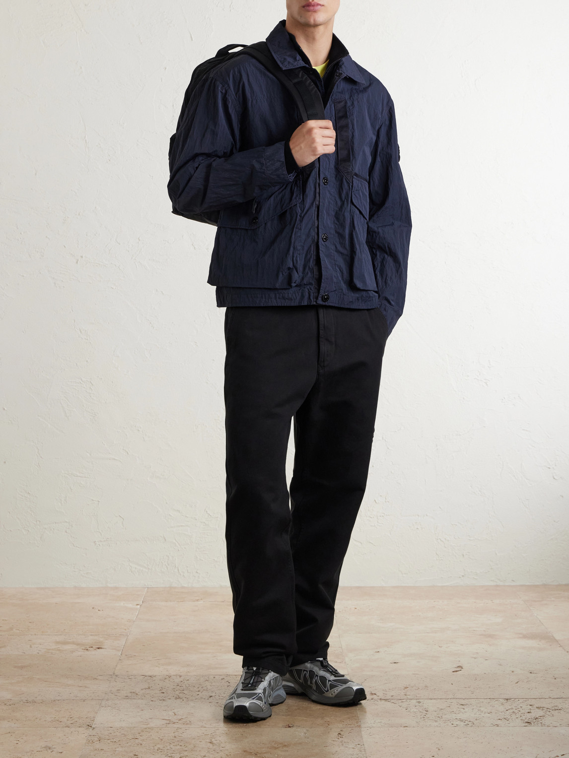 Garment-Dyed Waxed Warp Rib Nylon-Tc Jacket