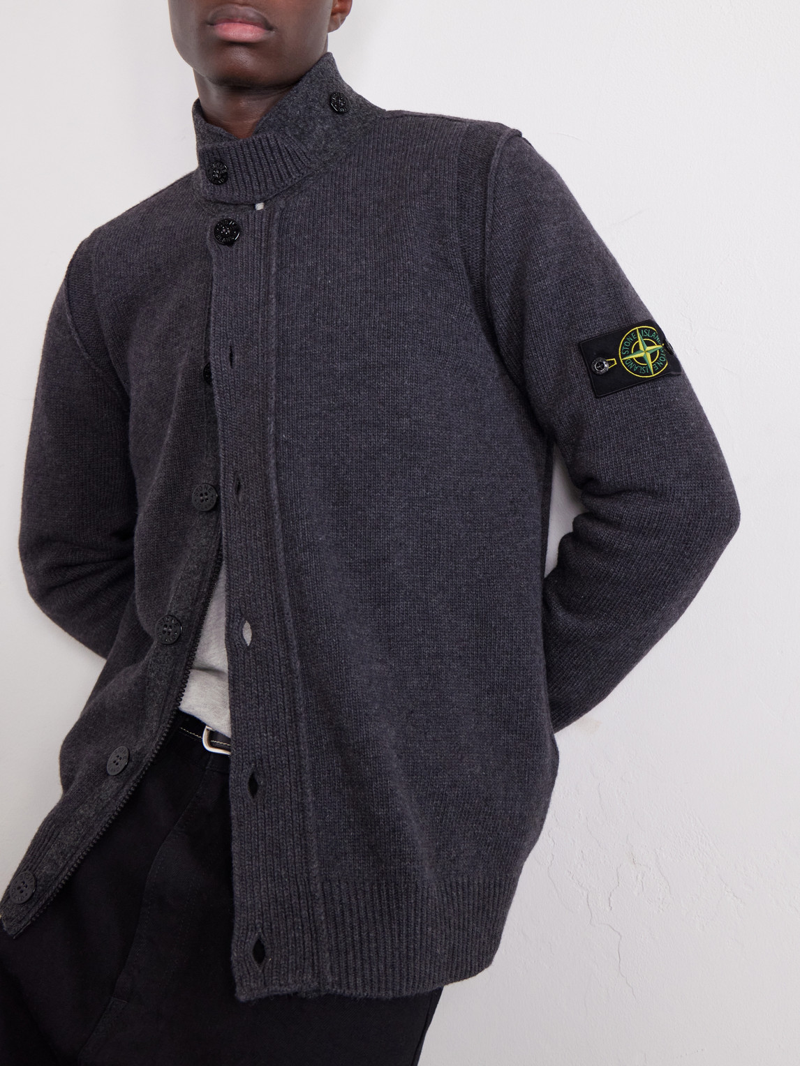 Lambswool-Blend Cardigan