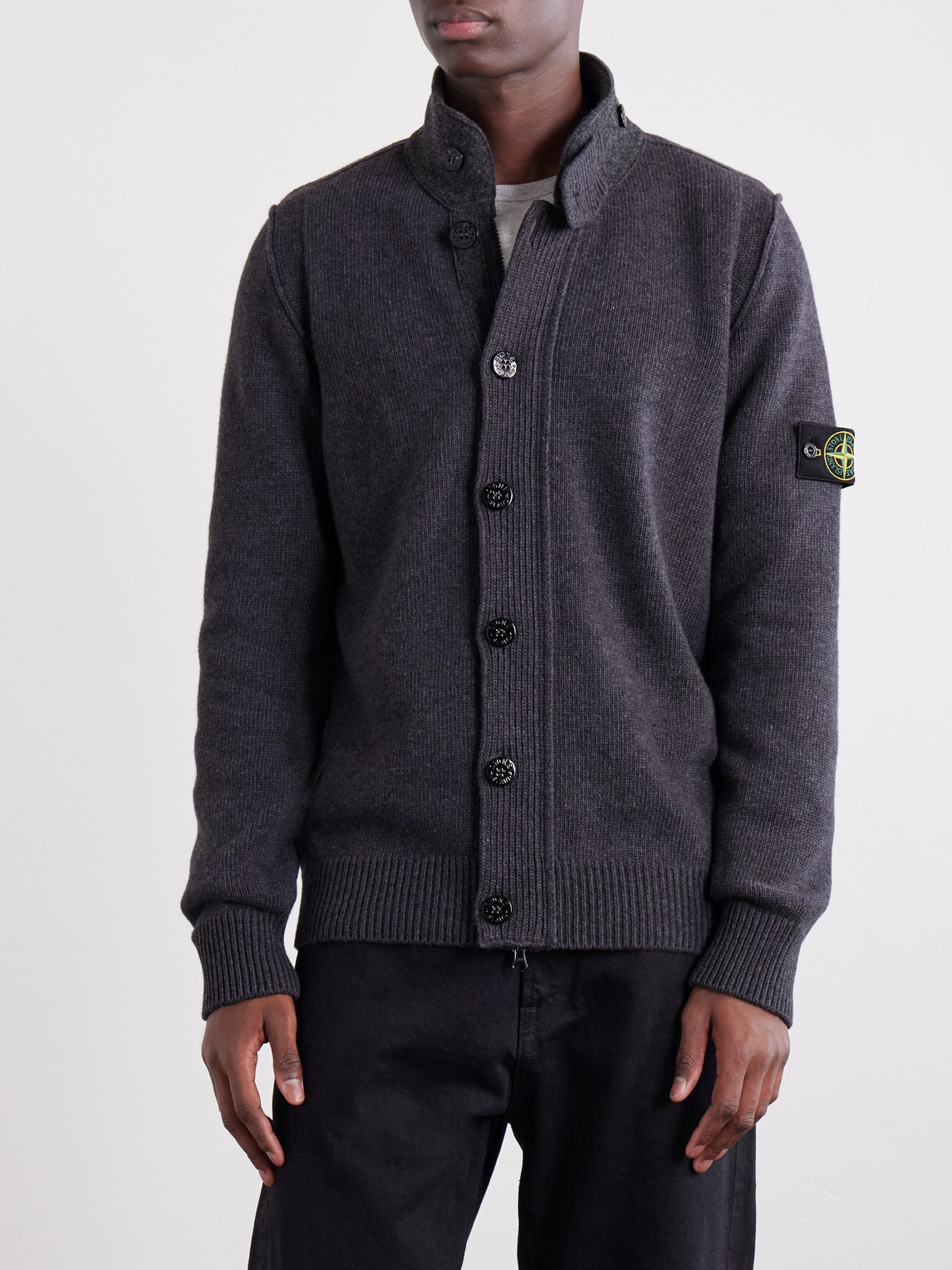 Lambswool-Blend Cardigan