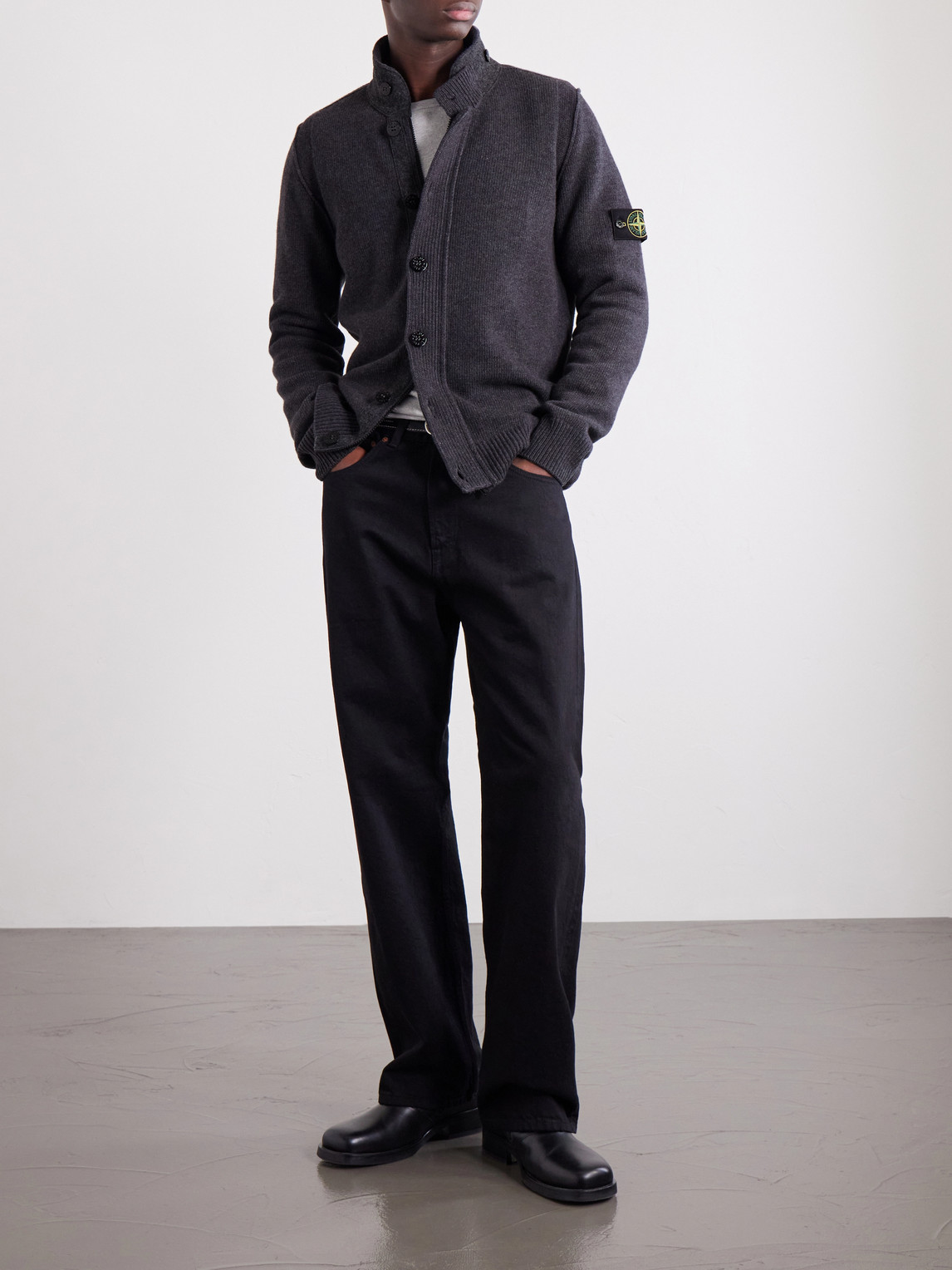 Lambswool-Blend Cardigan