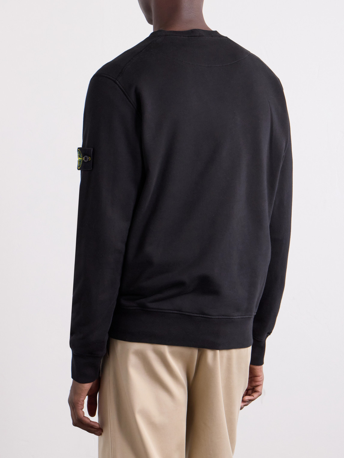 Garment-Dyed Cotton-Fleece Sweatshirt