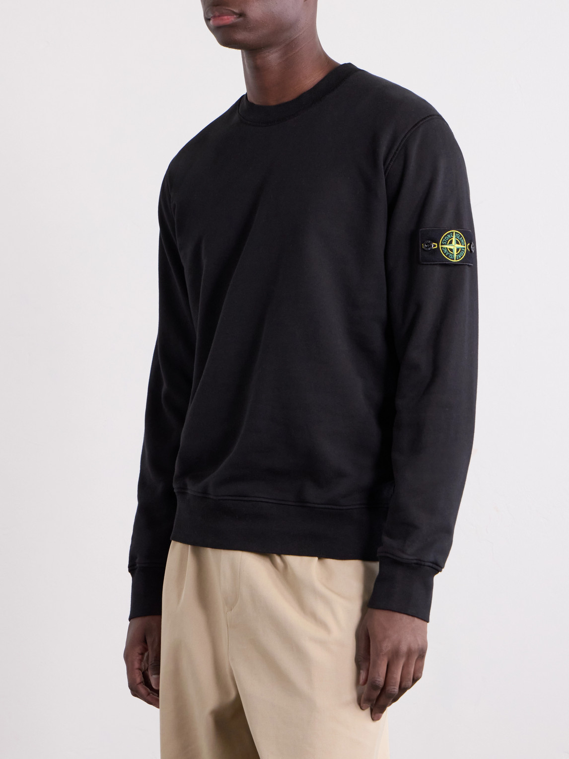 Garment-Dyed Cotton-Fleece Sweatshirt