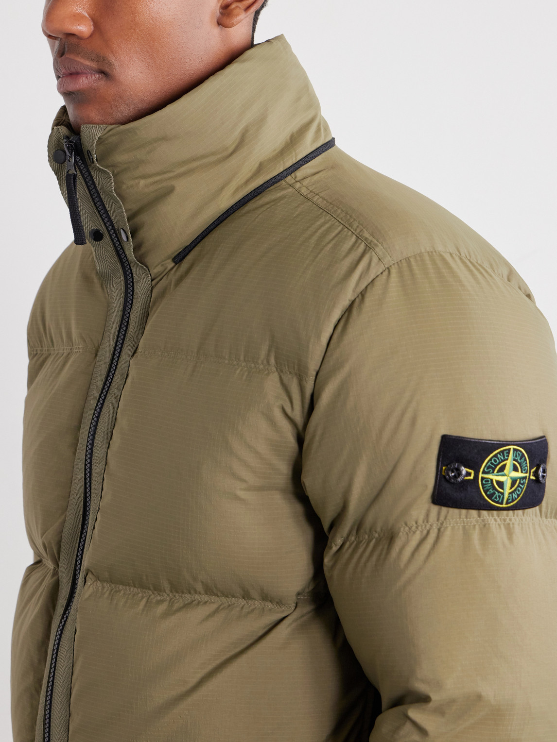 Padded Quilted Cordura® Ripstop Hooded Down Jacket