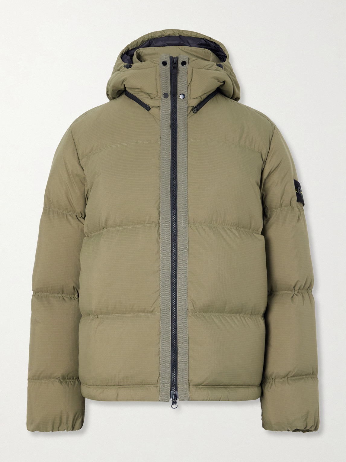 Padded Quilted Cordura® Ripstop Hooded Down Jacket