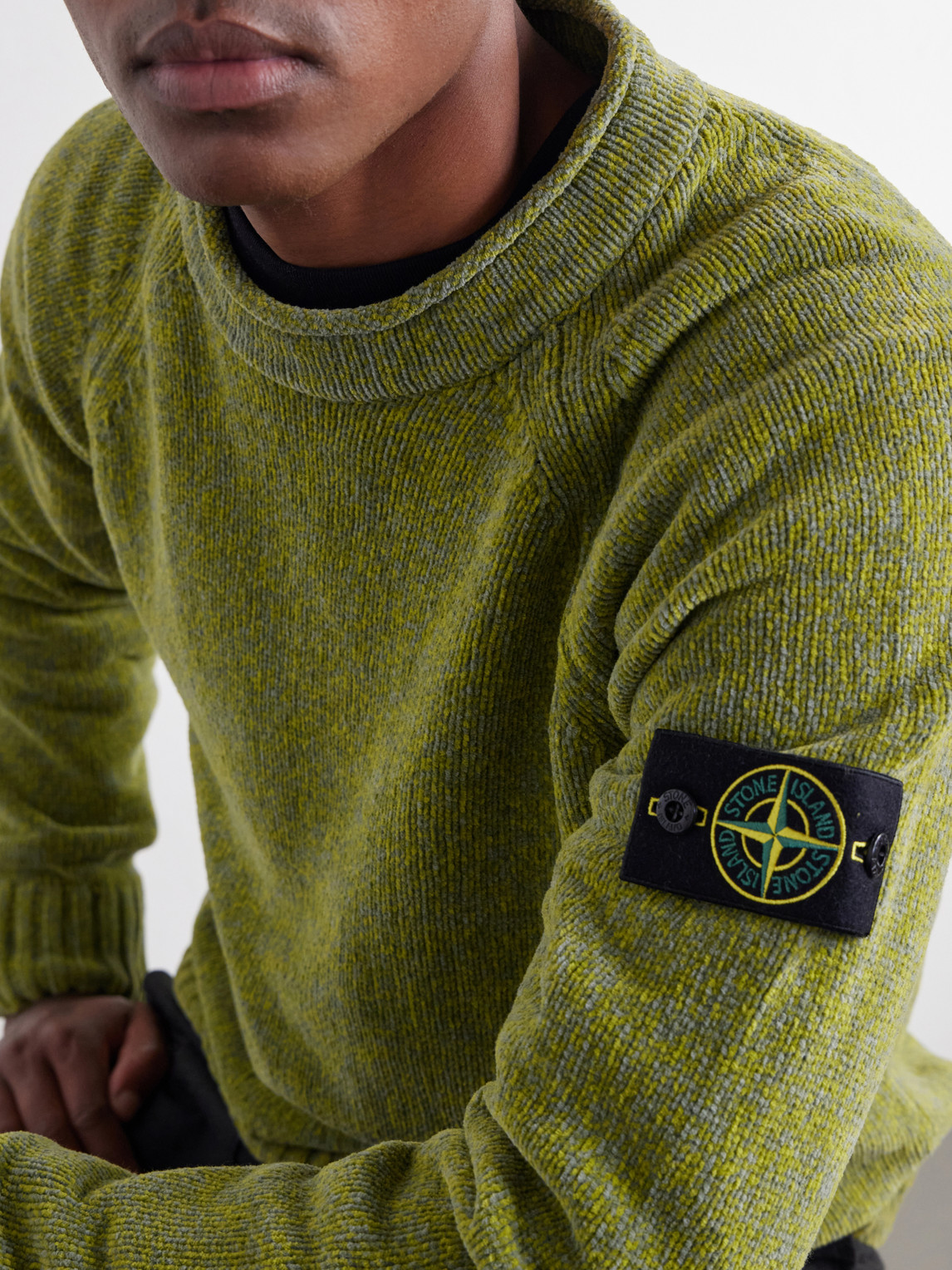 Mouliné Cotton-Chenille Sweater
